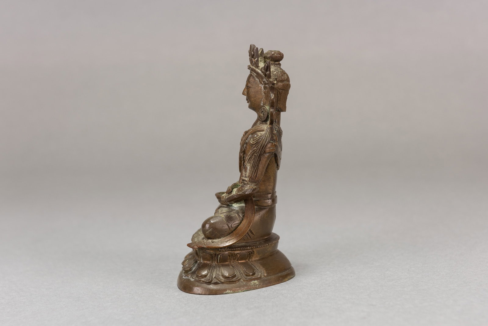 SINO-TIBETAN BRONZE BODHISATTVA, 19TH CENTURY - 3