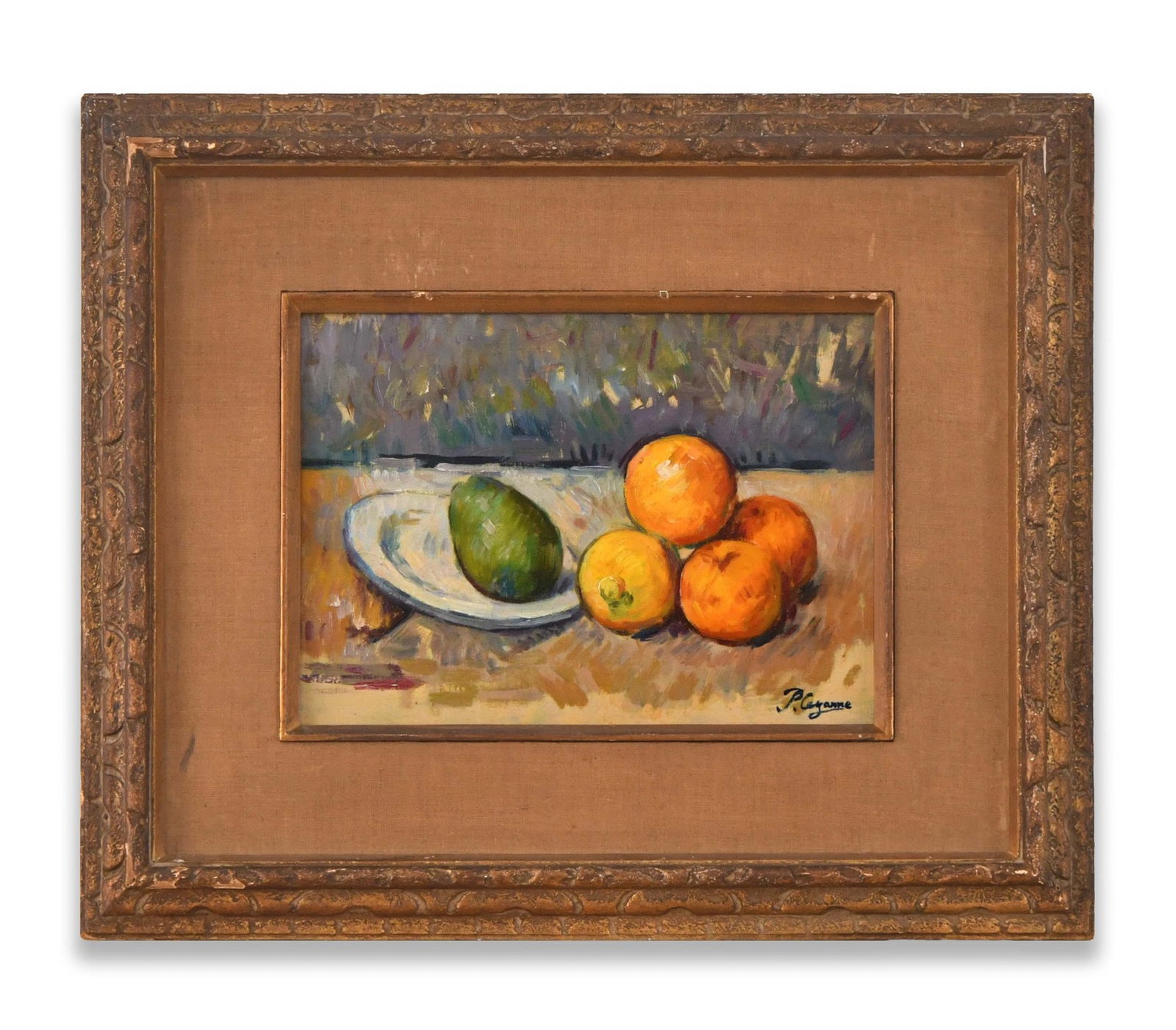 FRUIT STILL LIFE, OIL ON CANVAS (1 of 2)