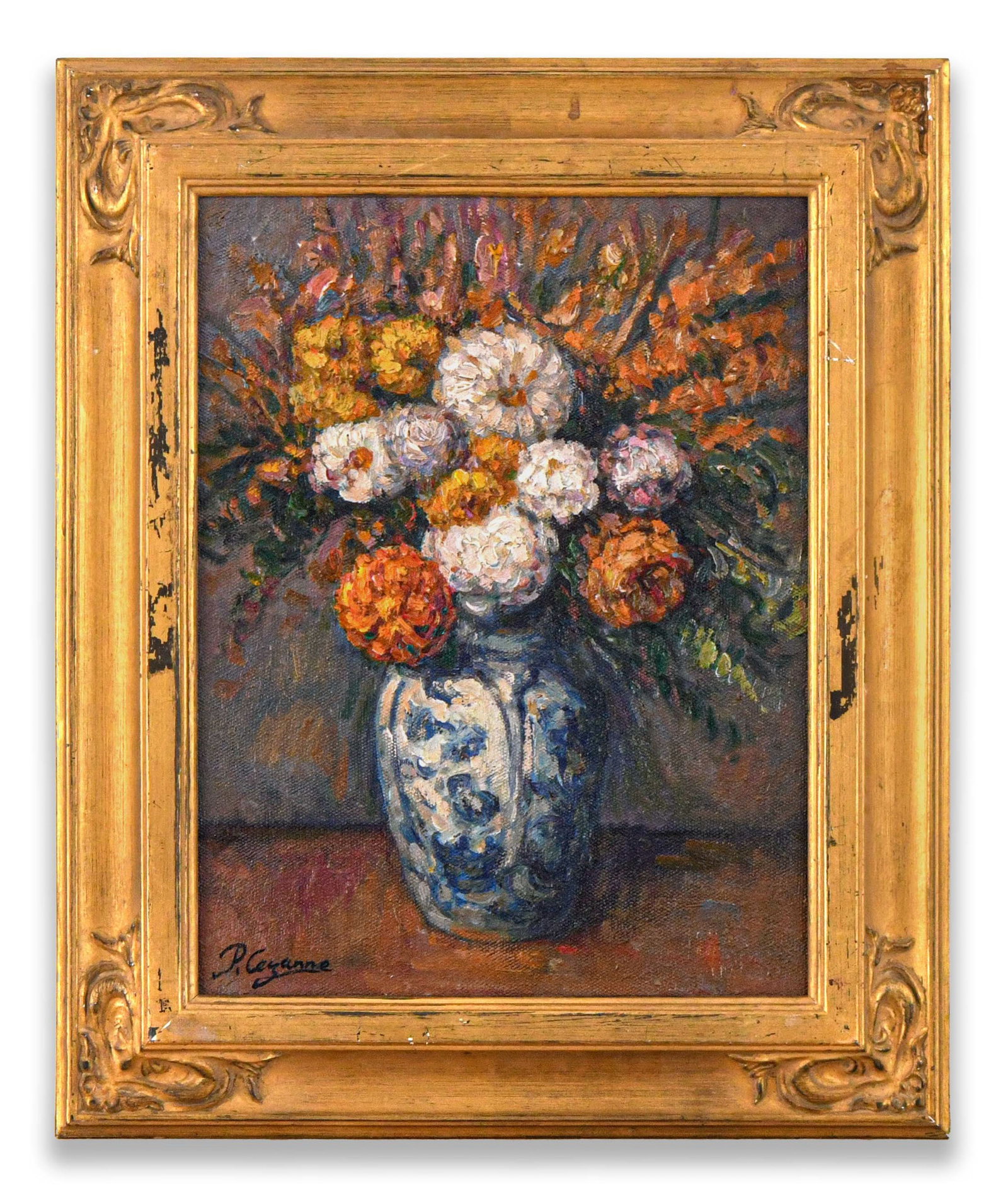 FLORAL STILL LIFE, OIL ON CANVAS (1 of 2)