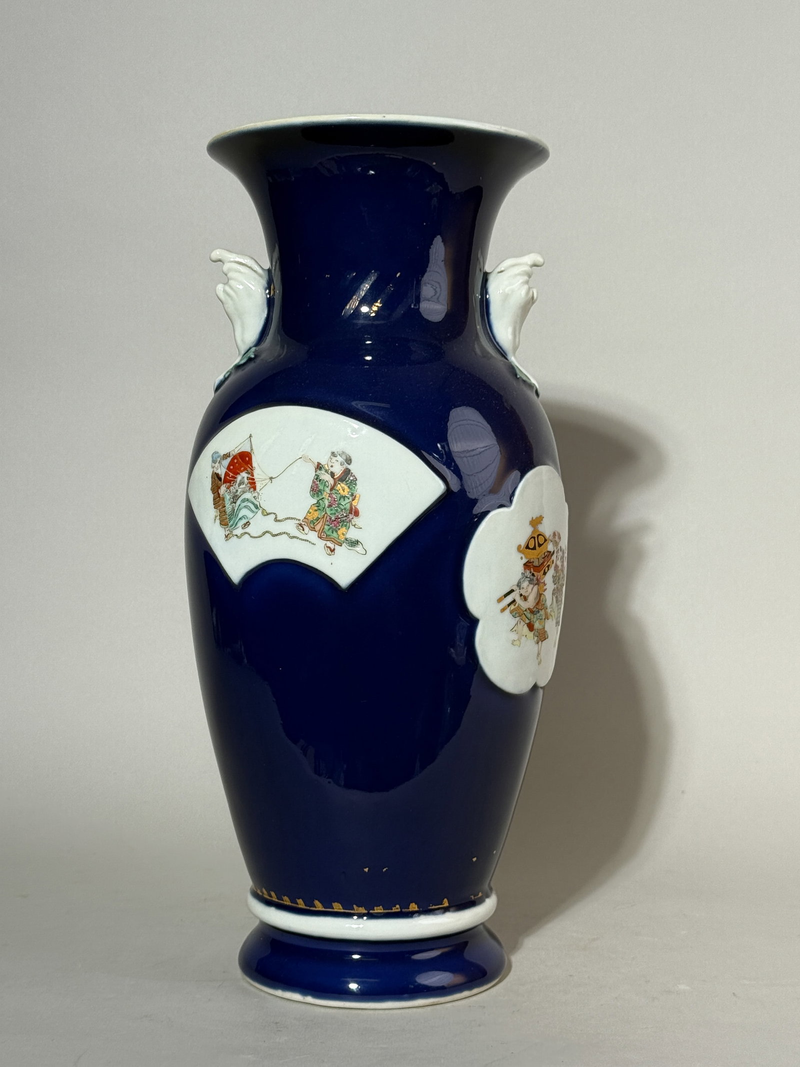 JAPANESE STUDIO PORCELAIN VASE BY TOKYO ARTIST: A signed Japanese studio porcelain vase. Dimensions: Height: 14.25 in. (36.2 cm). Note: This item is in New York, where it can be shipped from.