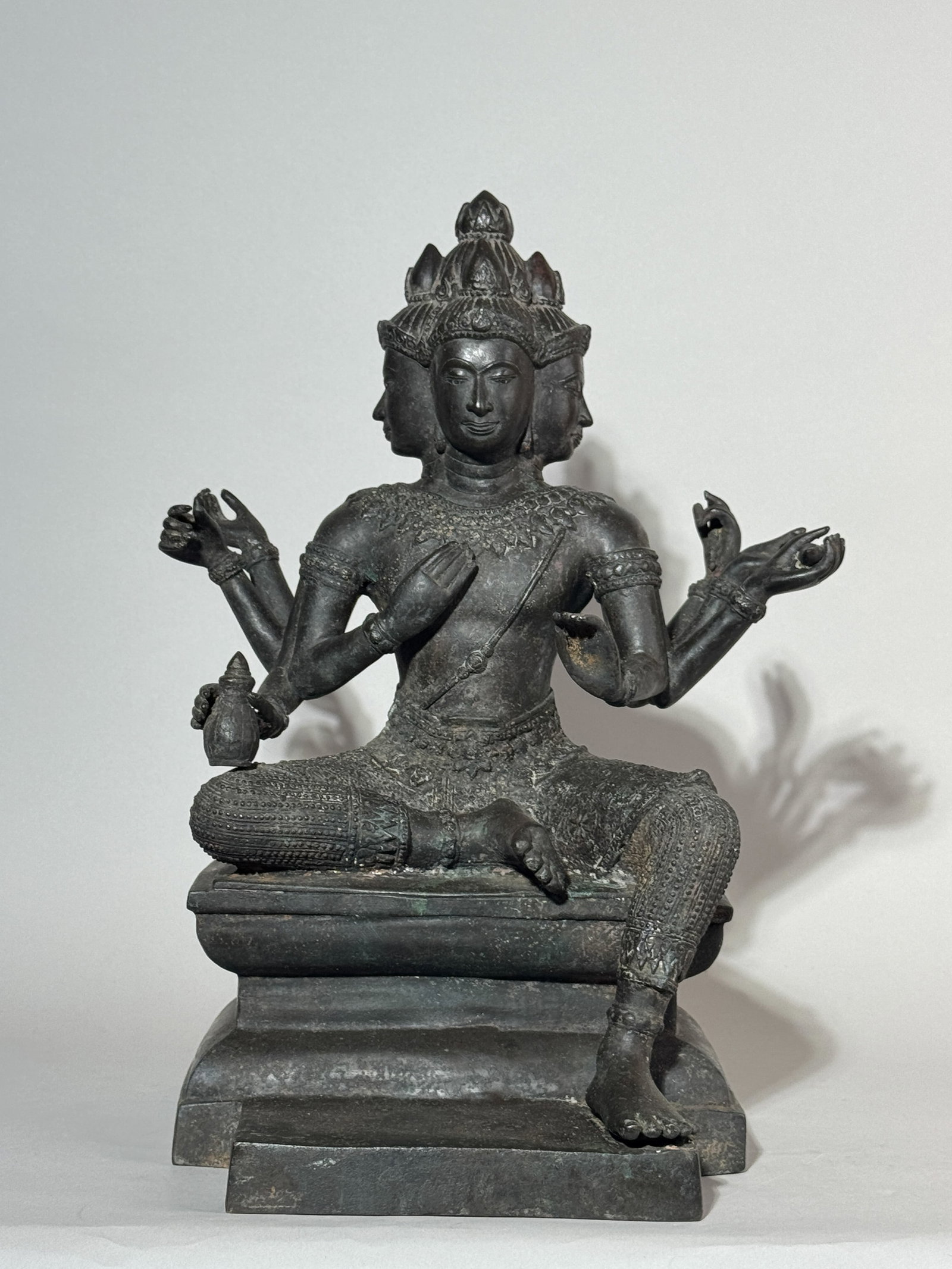BURMESE BRONZE FOUR-FACED BUDDHA (1 of 13)