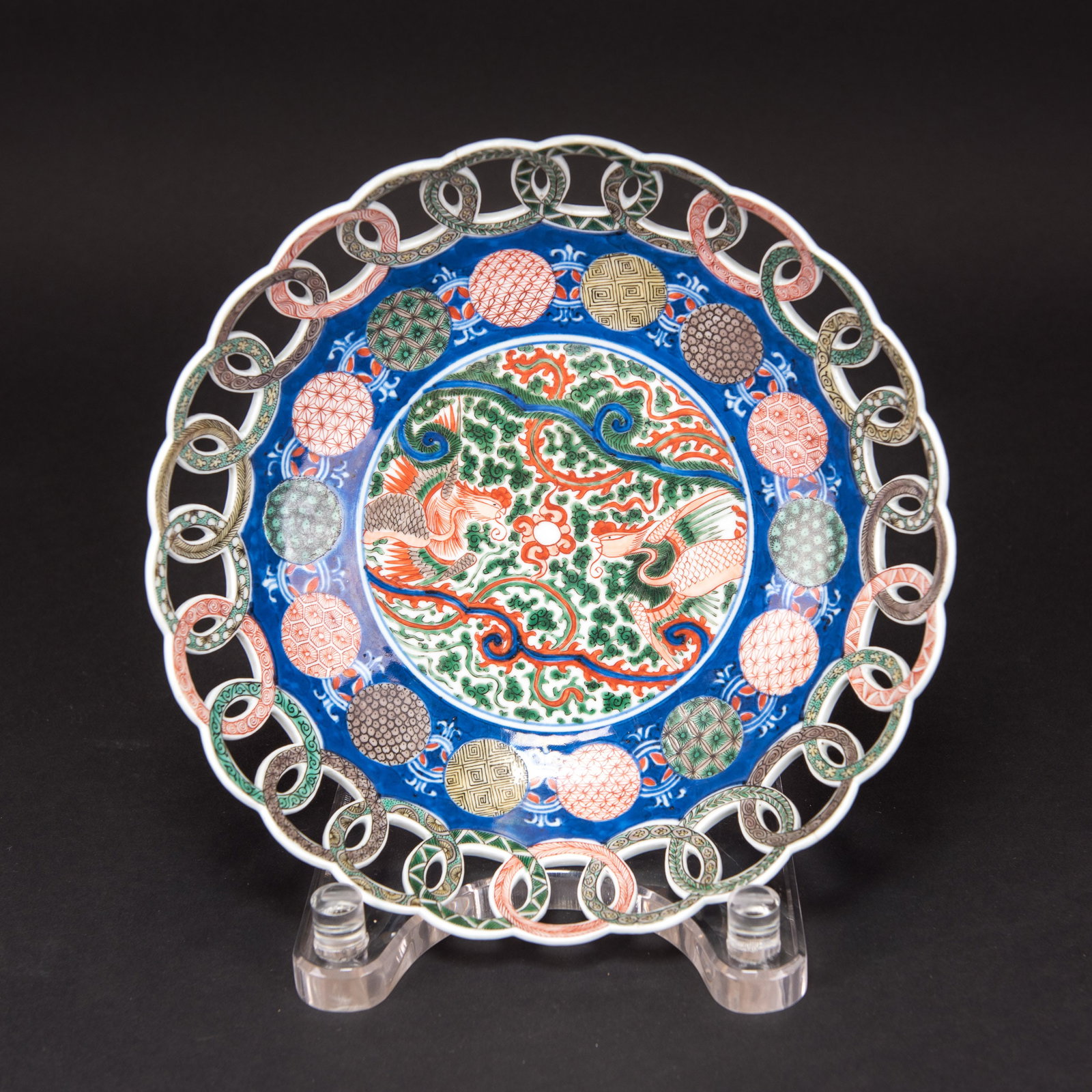 A CHINESE WUCAI PHOENIX DISH, KANGXI PERIOD (1 of 7)