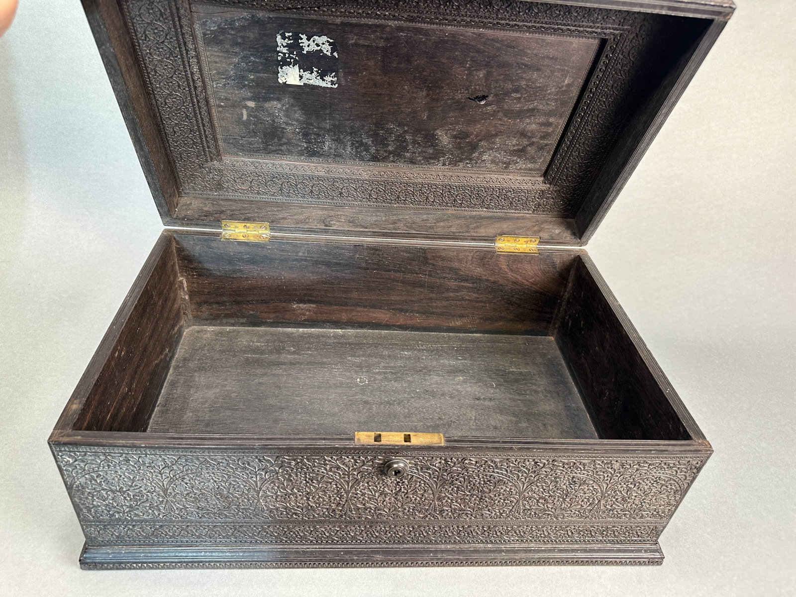 ANGLO-INDIAN ROSEWOOD DOCUMENT BOX - 6
