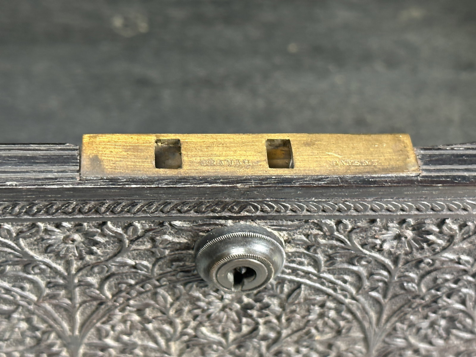 ANGLO-INDIAN ROSEWOOD DOCUMENT BOX - 9
