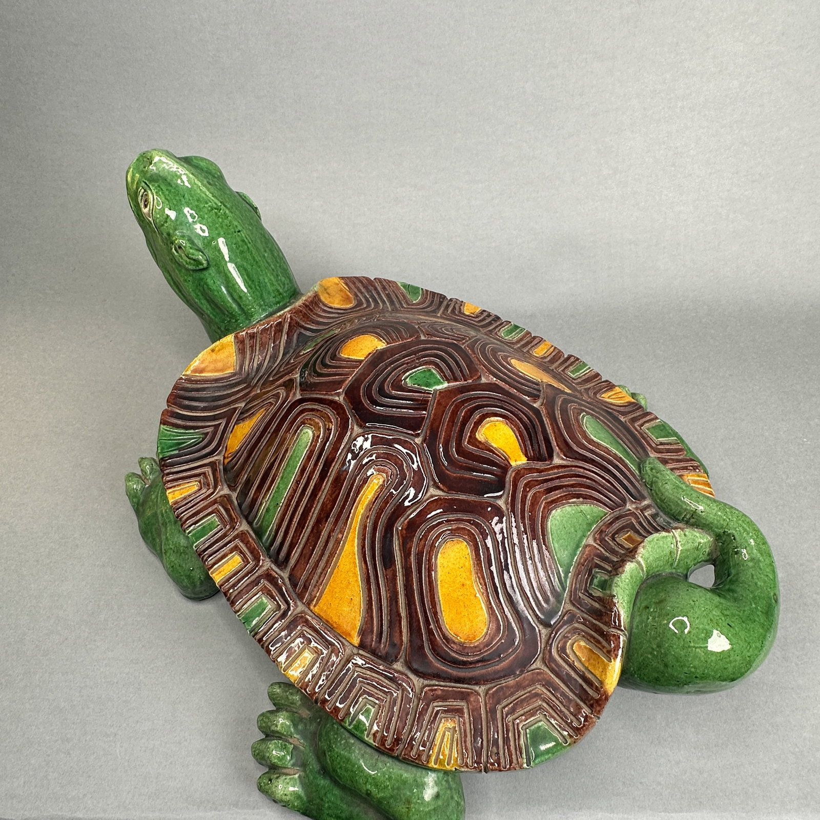 JAPANESE CERAMIC TURTLE - 8