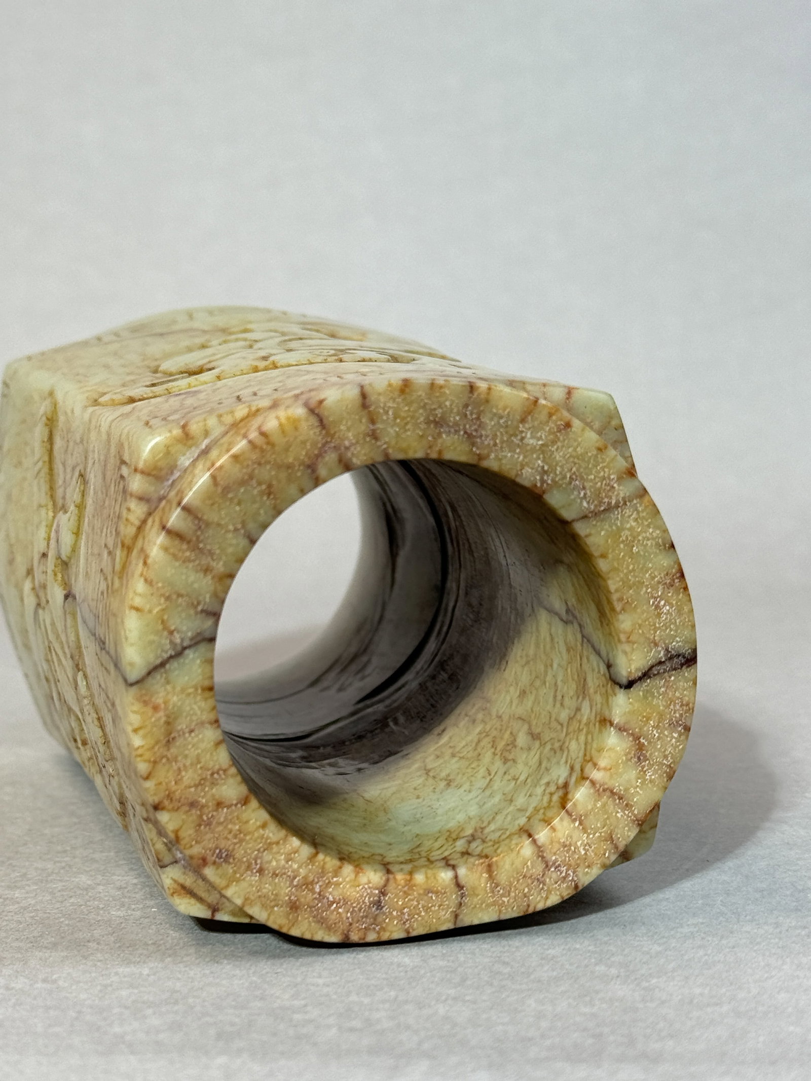 CHINESE ARCHAIC JADE CONG - 8