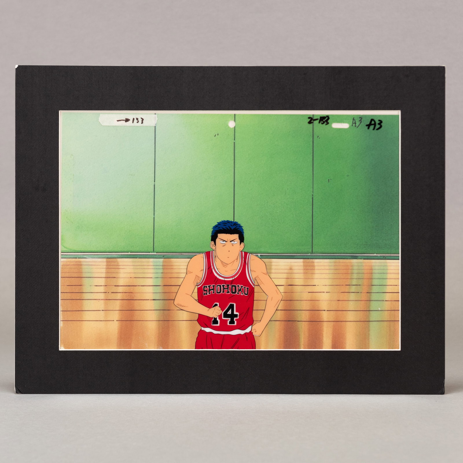 JAPANESE ANIME CEL: Japanese anime cel. Sight: 8.27"h x 11.81"w (21 x 30 cm) Overall: 11.42"h x 14.96"w (29 x 38 cm)