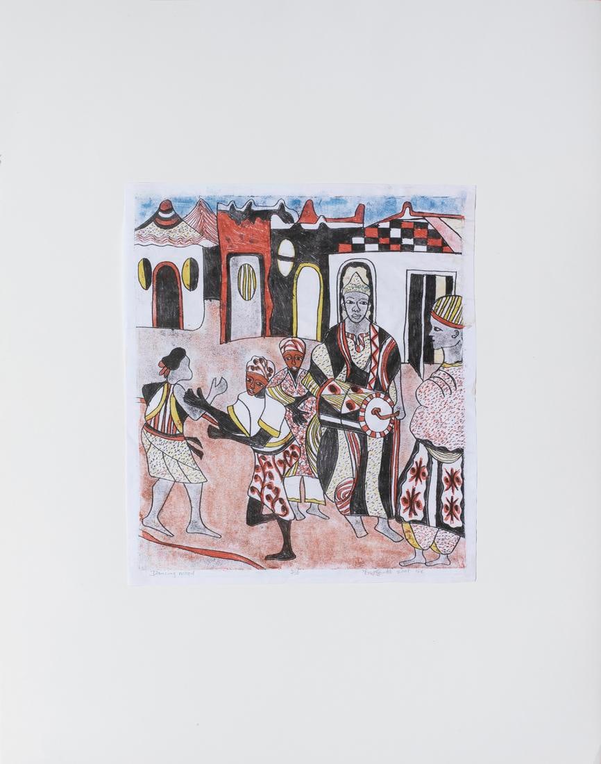 BAYO OGUNDELE (NIGERIAN, B. 1949), PRINT (1 of 1)