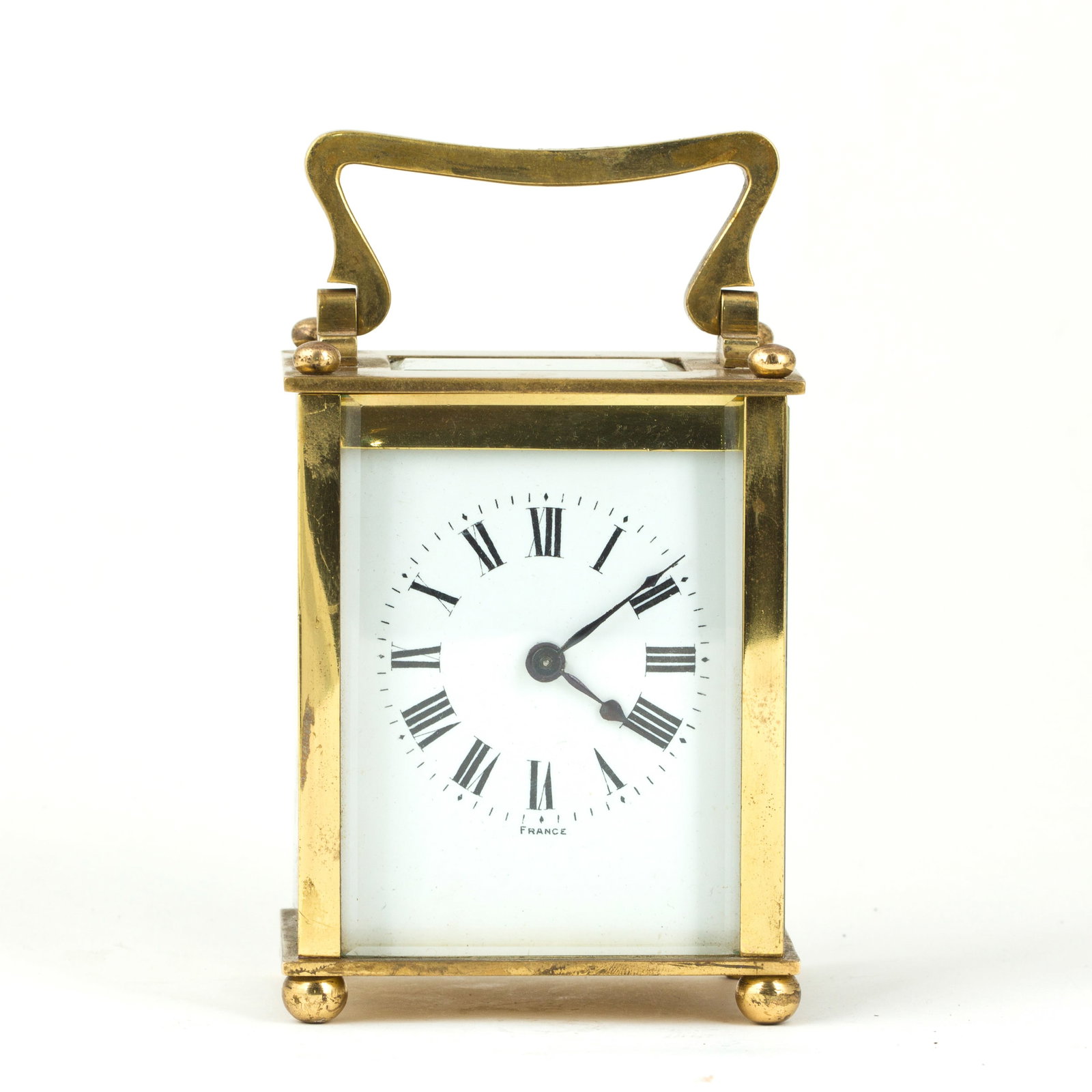 RECTANGULAR MECHANICAL ANTIQUE CLOCK (1 of 3)