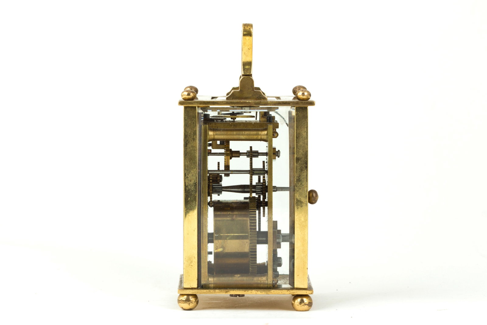 RECTANGULAR MECHANICAL ANTIQUE CLOCK - 2