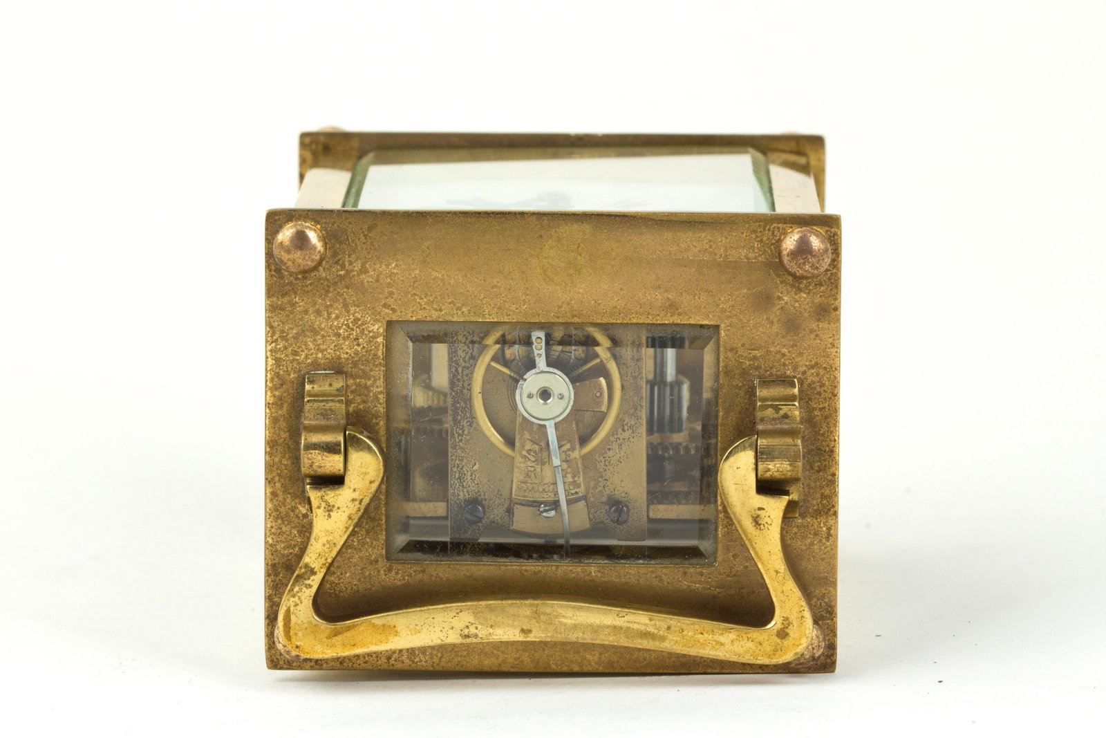 RECTANGULAR MECHANICAL ANTIQUE CLOCK - 3