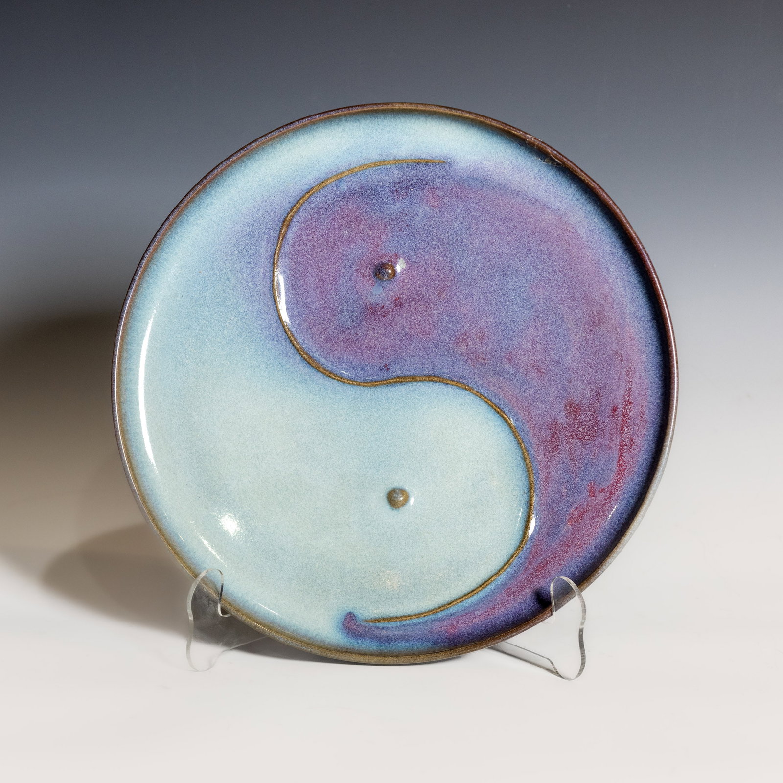 A CHINESE JUN WARE DISH (1 of 6)