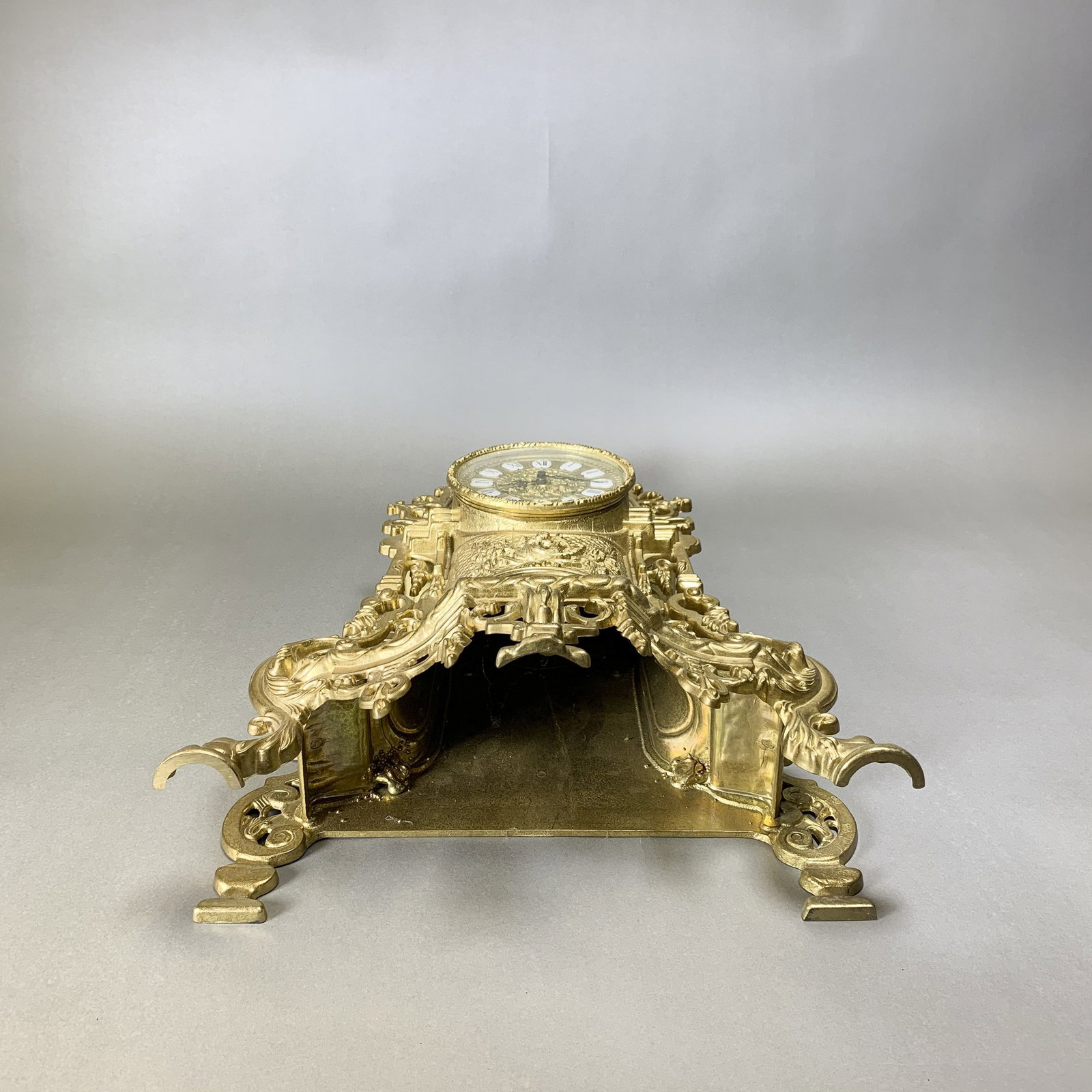 GILT-BRONZE EMPIRE CLOCK - 10