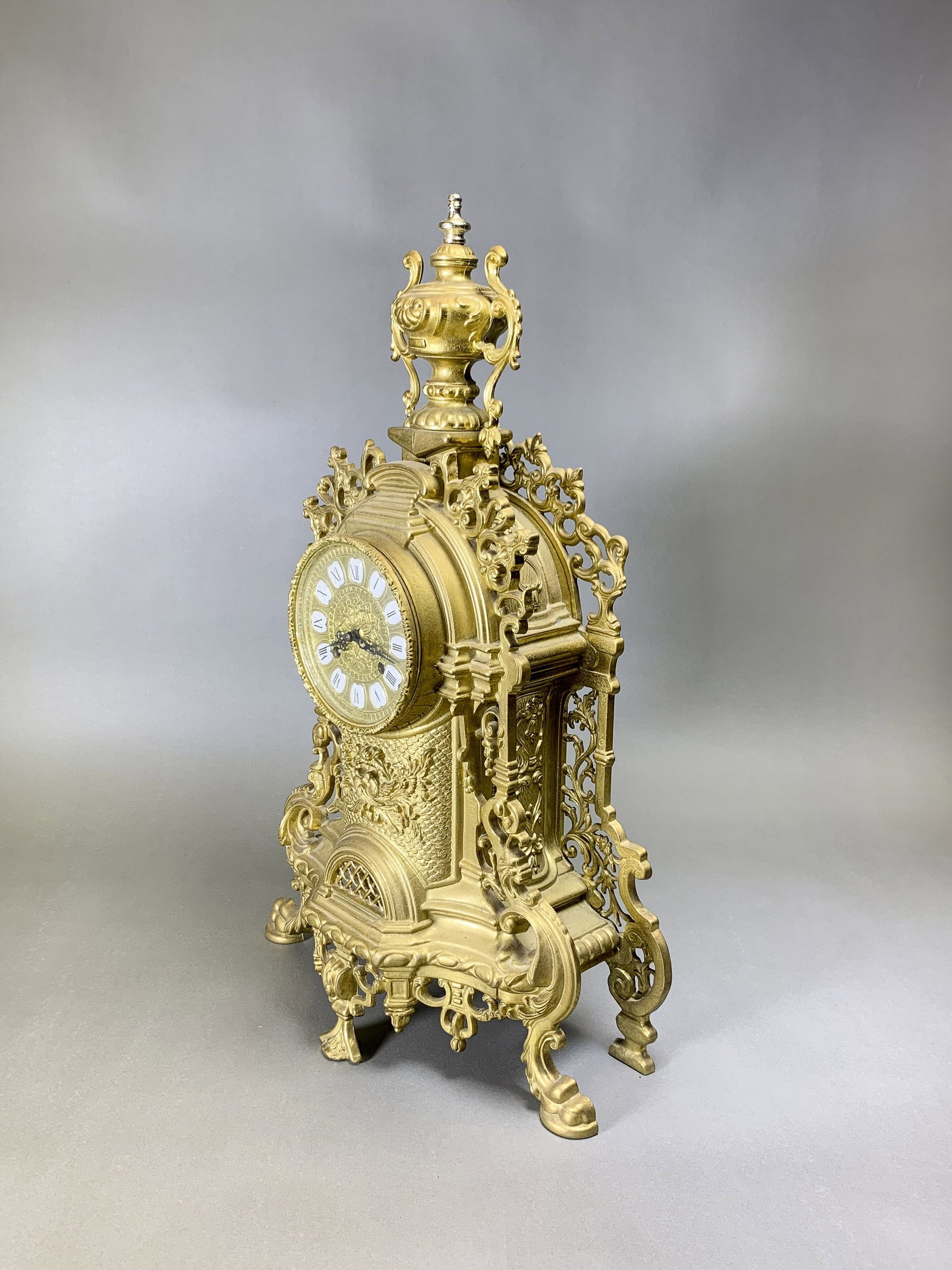 GILT-BRONZE EMPIRE CLOCK - 3