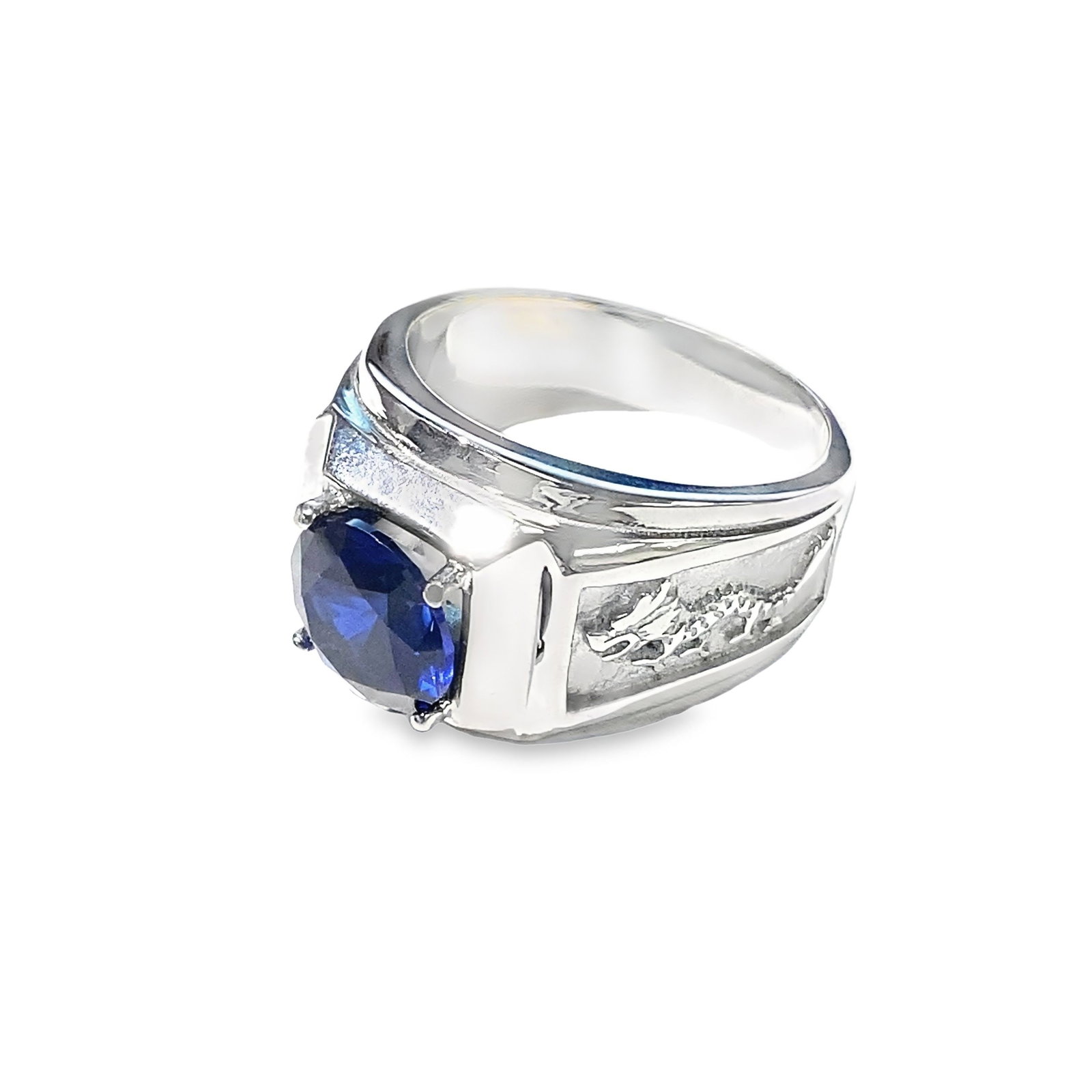 LAB SAPPHIRE RING - 2