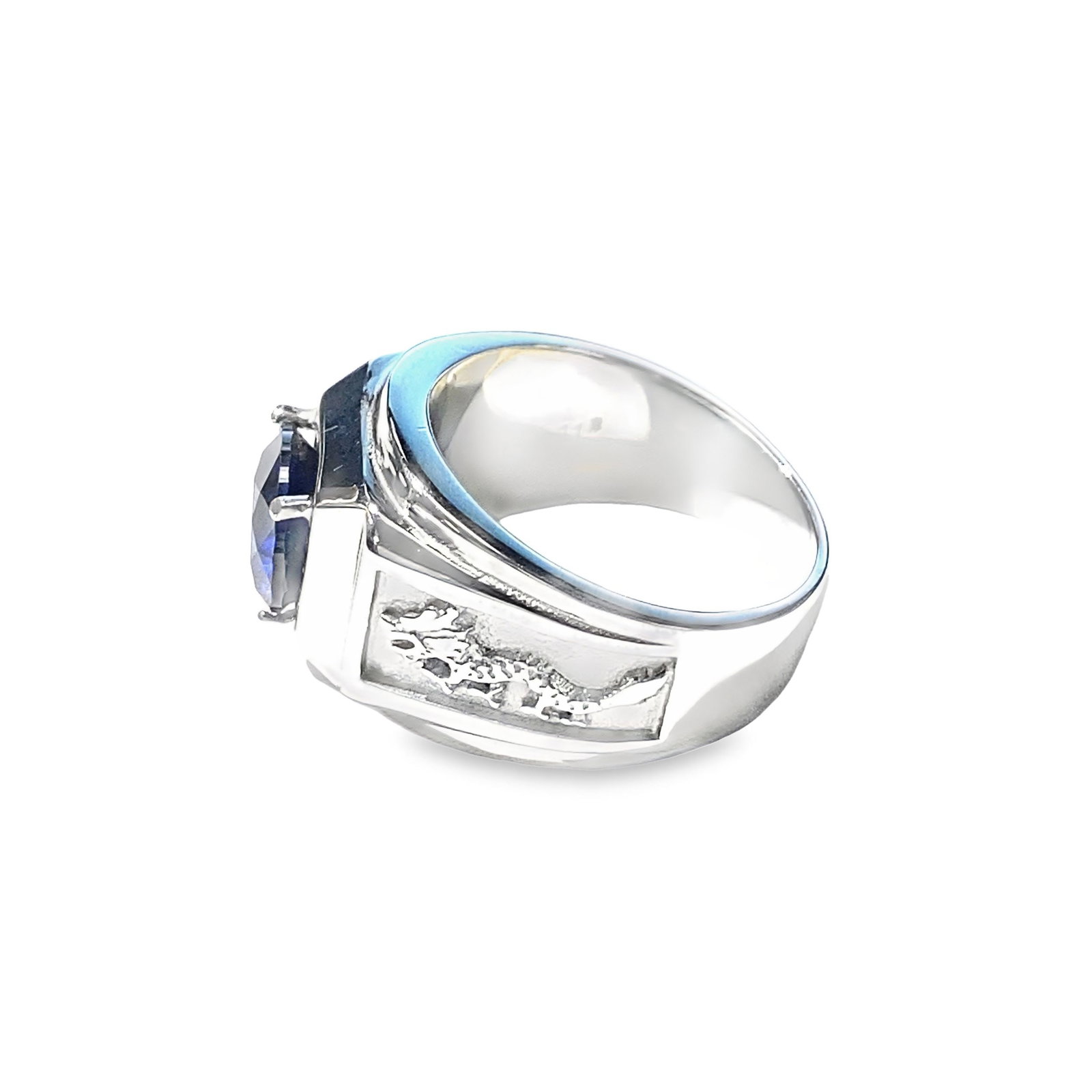 LAB SAPPHIRE RING - 3