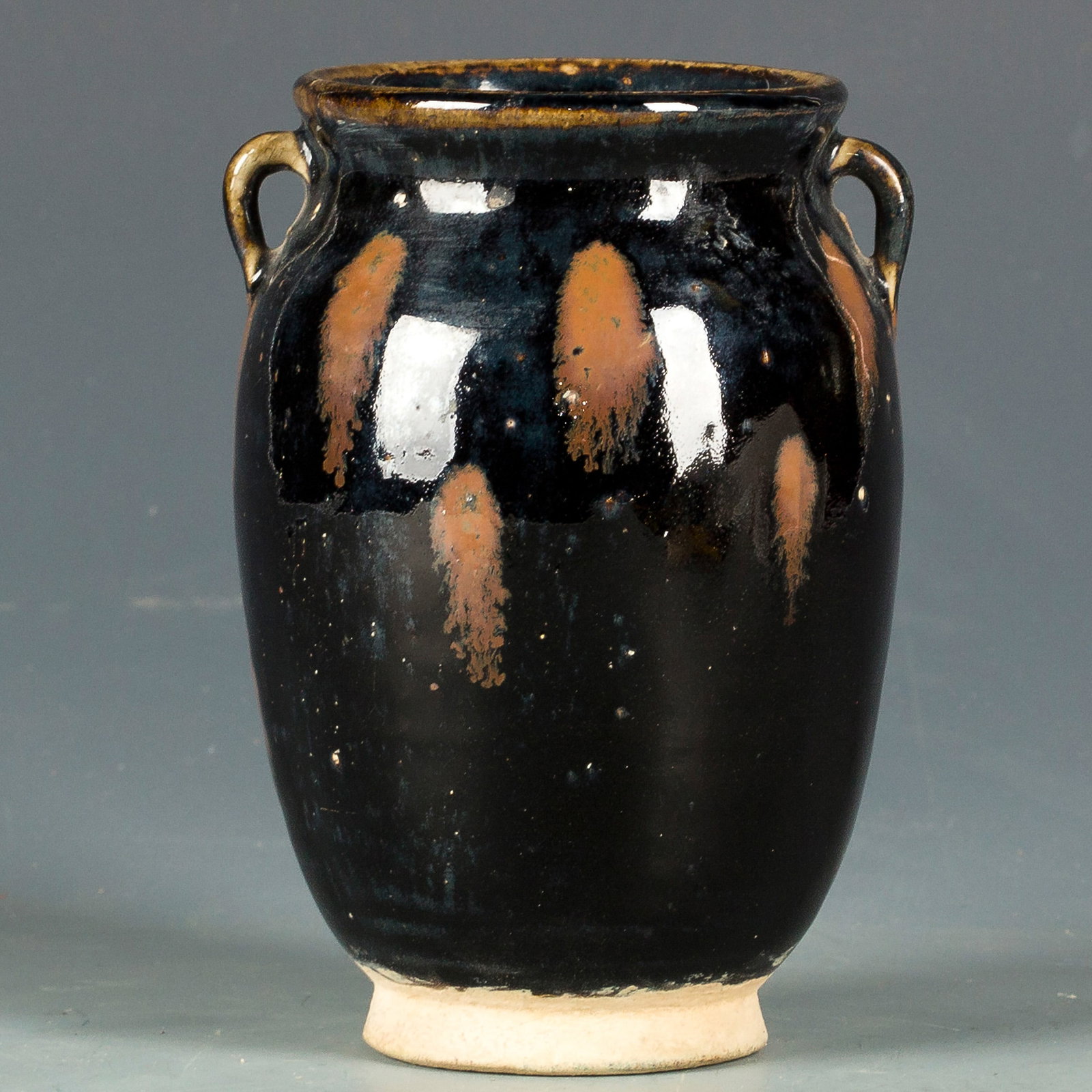 BLACK-GLAZED PORCELAIN JAR (1 of 4)