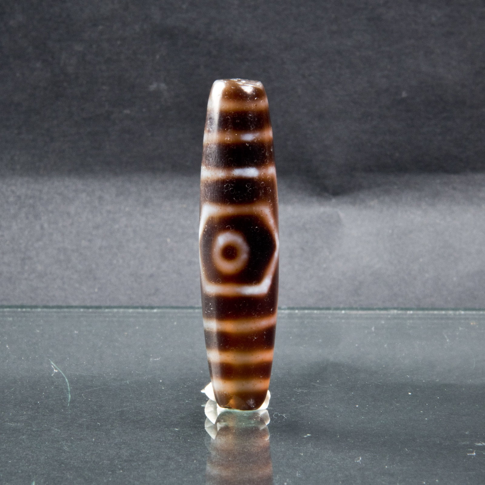 BROWN DZI BEAD - 2