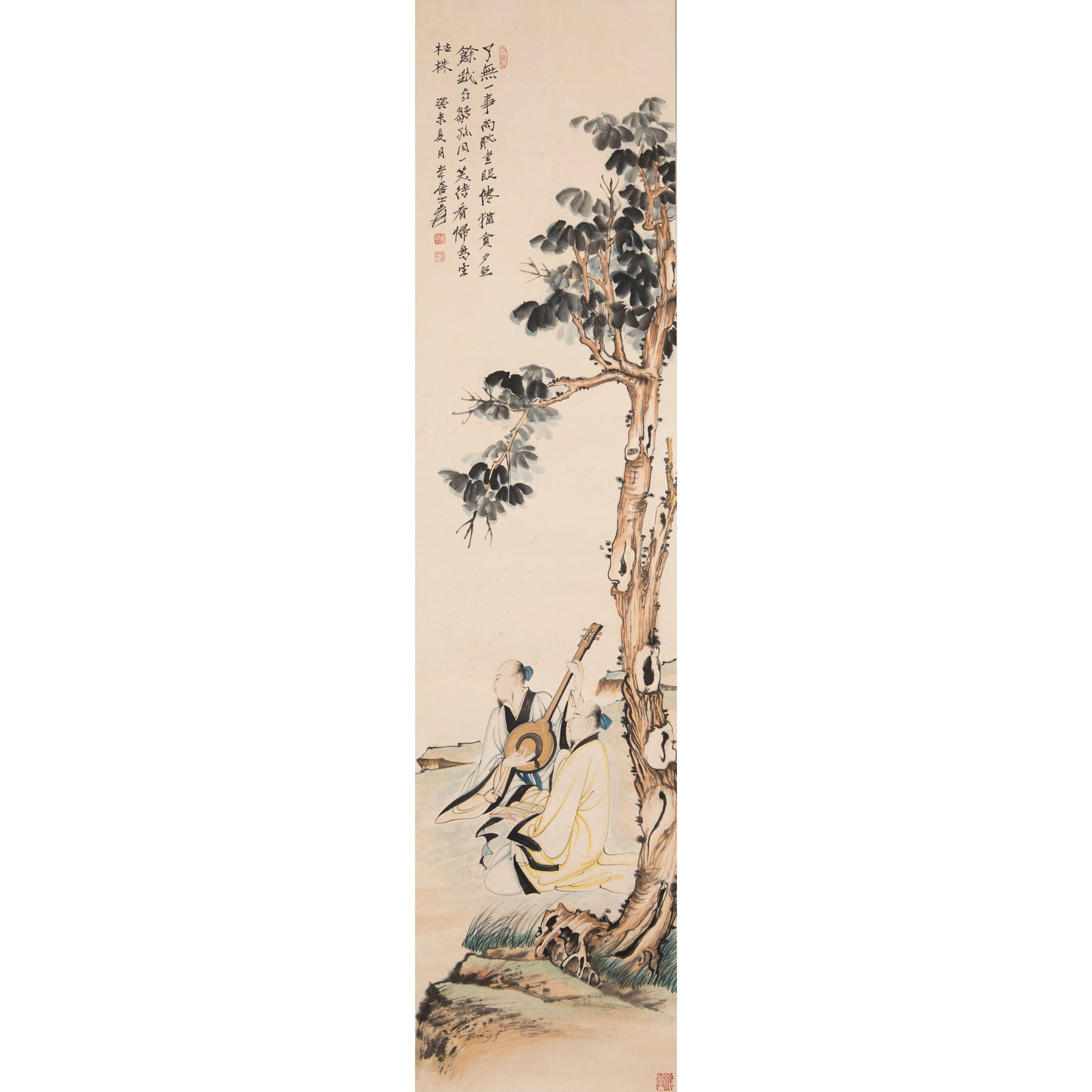 ZHANG DAQIAN, AFTER, SCHOLARS UNDER TREE (1 of 8)