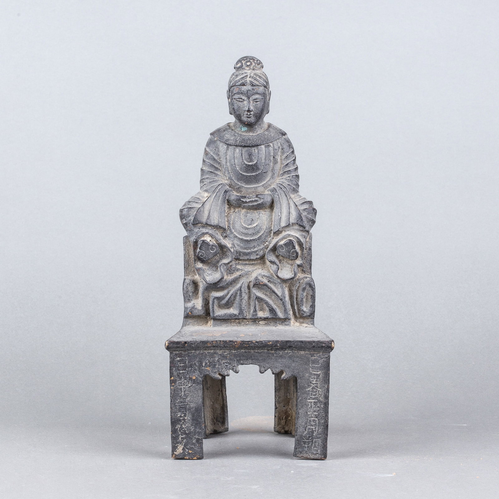 A BRONZE SCULPTURE OF A FIGURE: A bronze sculpture of a figure. H25 x 10 cm