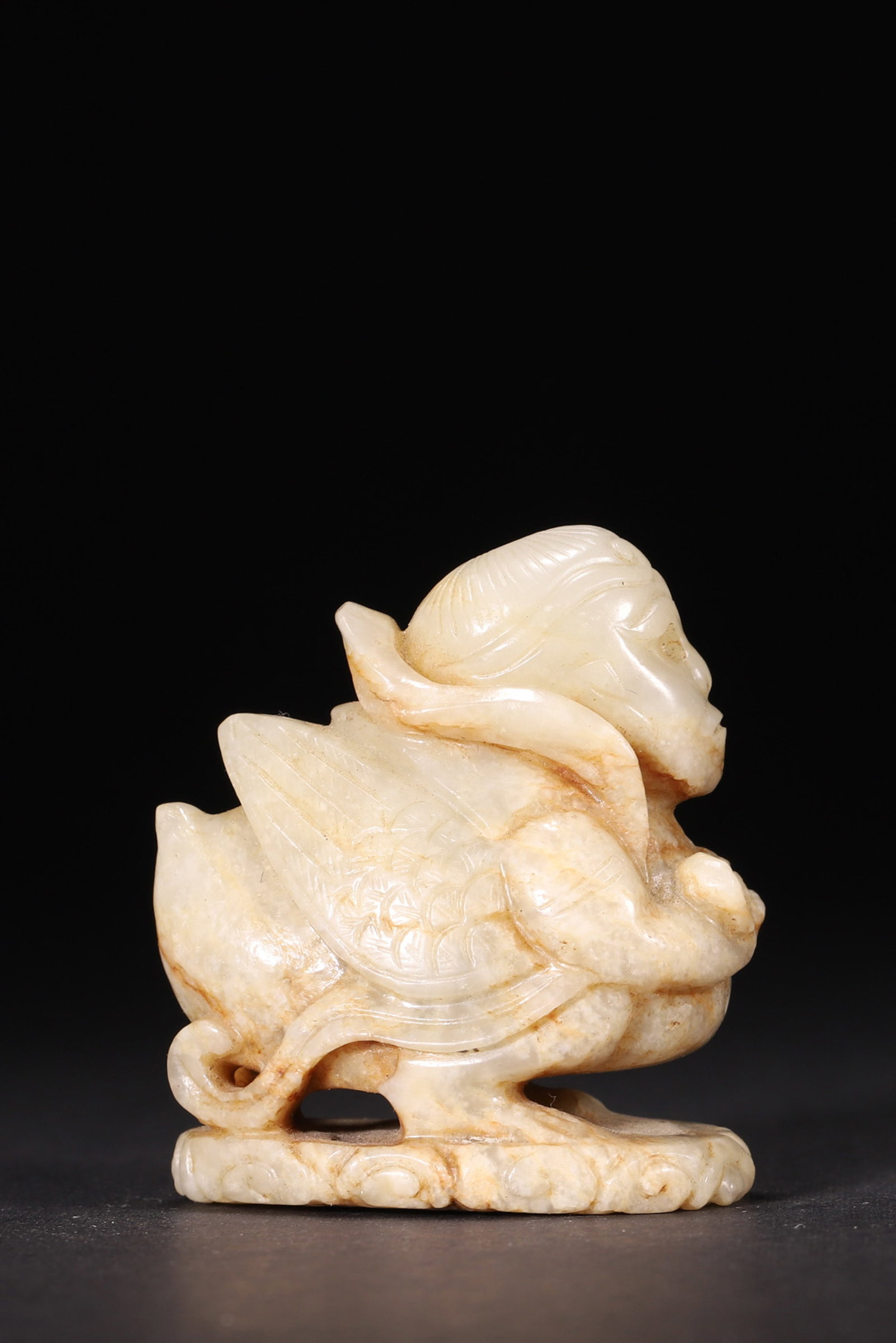 A JADE GARUDA-FORM FIGURE - 4