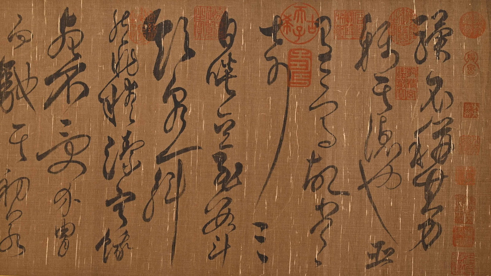 YUE FEI, ATTRIBUTED TO, CURSIVE CALLIGRAPHY, HANDSCROLL - 5
