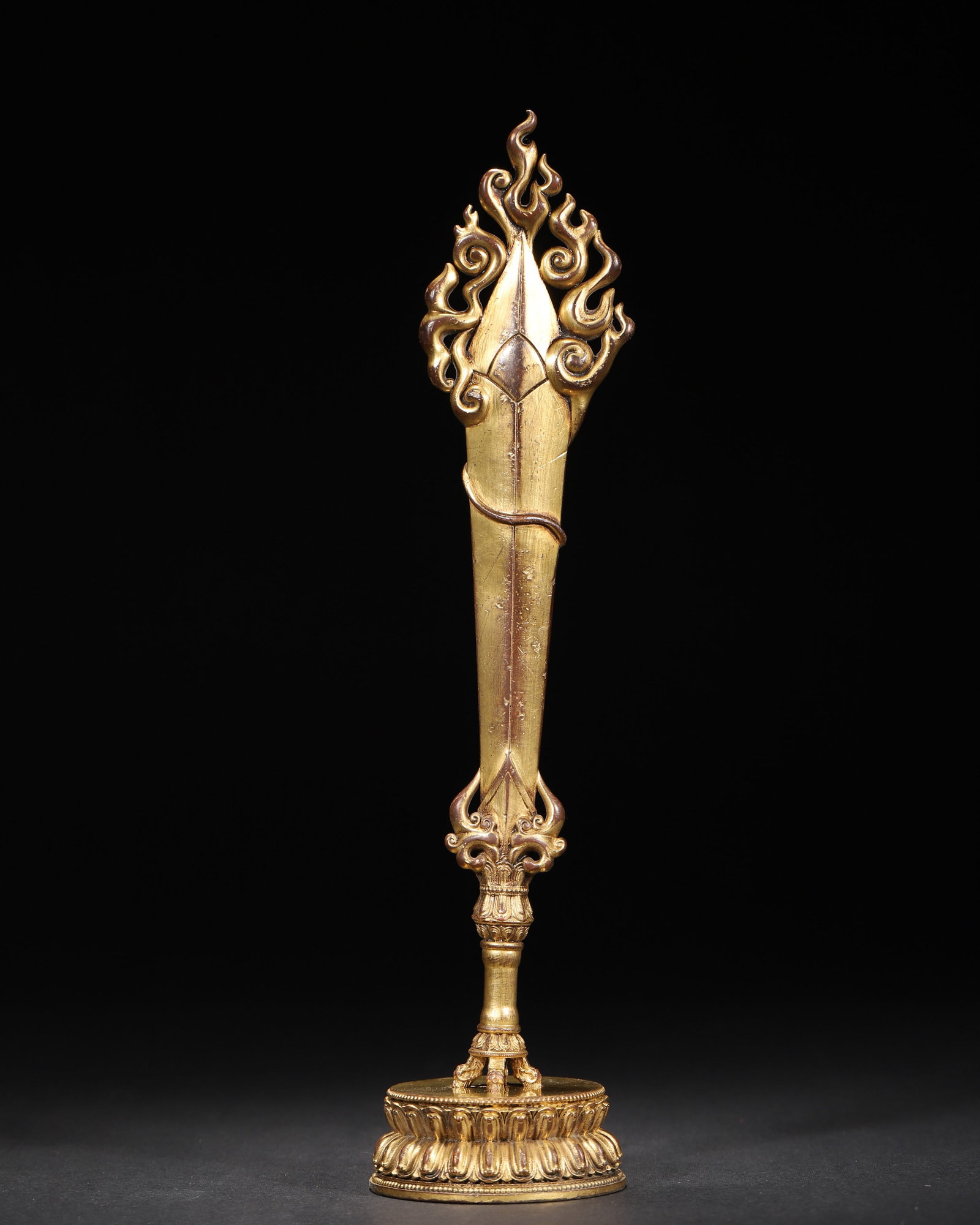 A GILT-BRONZE MANJUSHRI WISDOM SWORD (1 of 7)