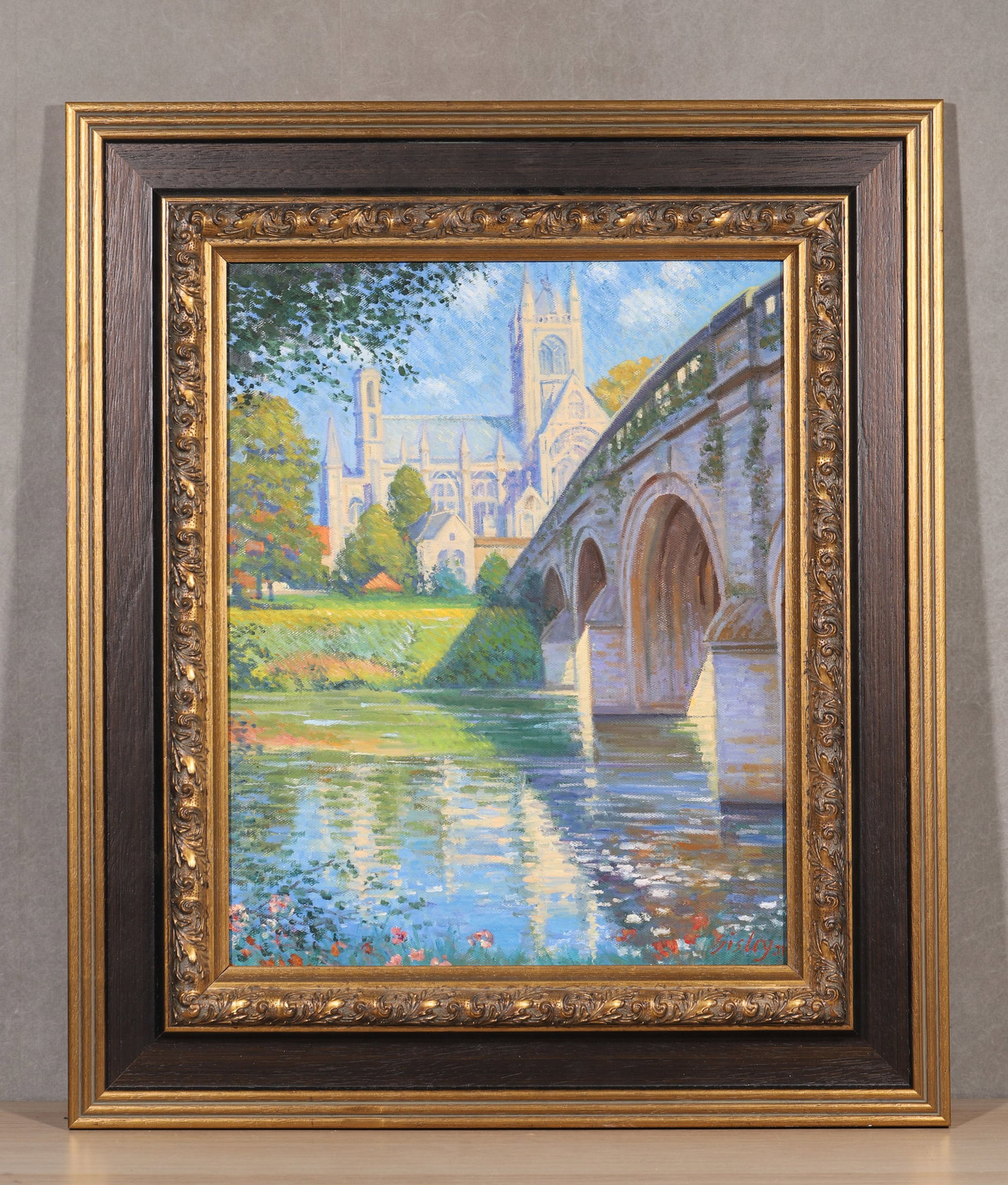 ALFRED SISLEY, ATTRIBUTED TO, LANDSCAPE, OIL ON CANVAS (1 of 10)