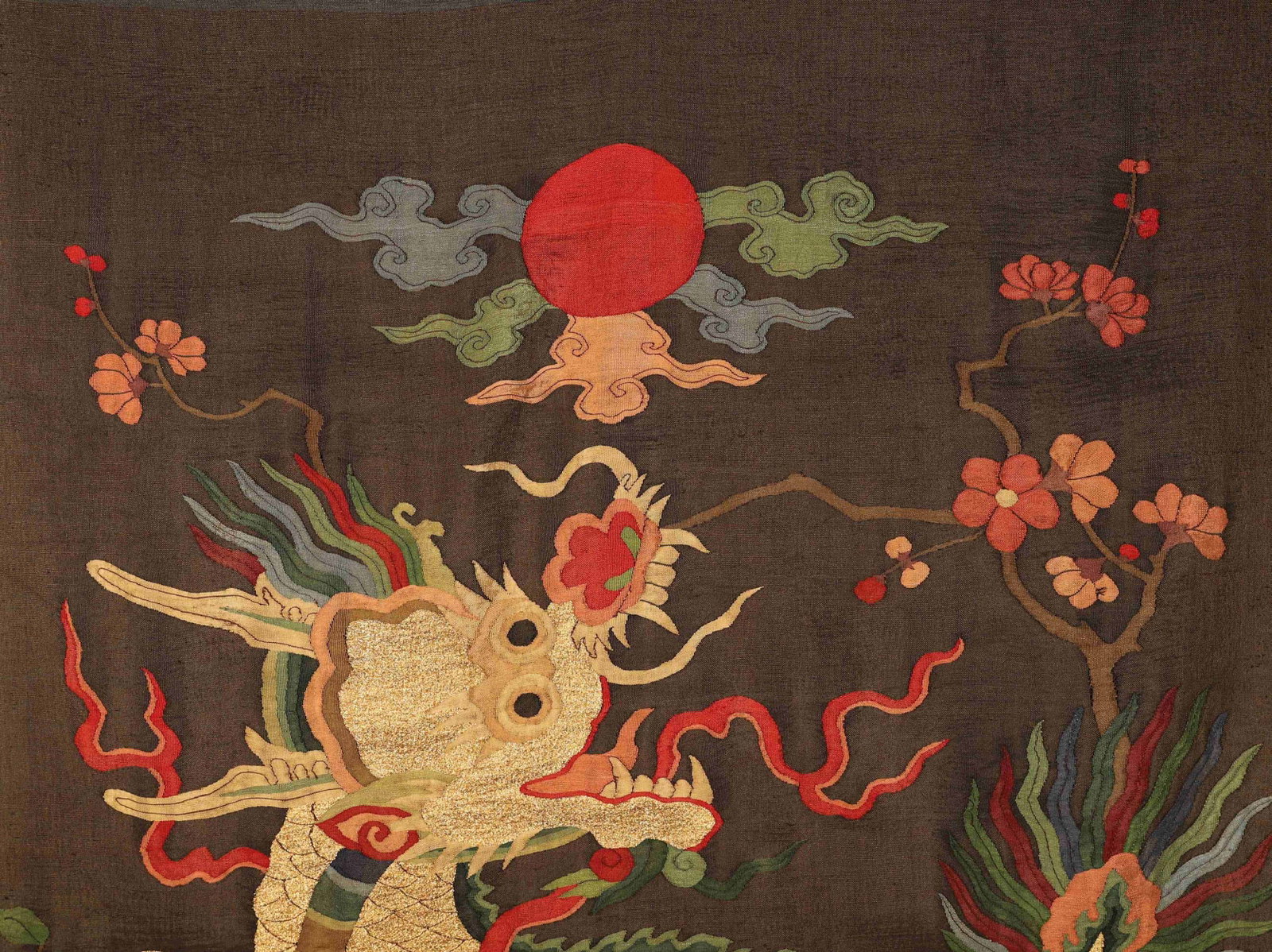 A KESI SILK PANEL WITH QILIN - 3
