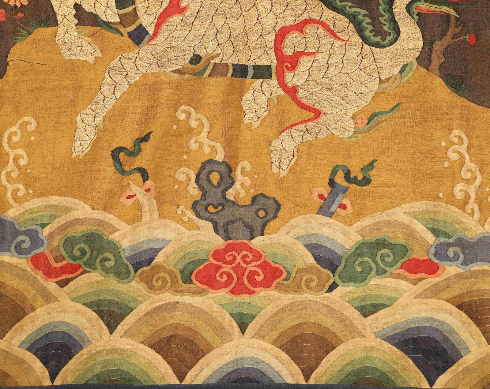 A KESI SILK PANEL WITH QILIN - 6
