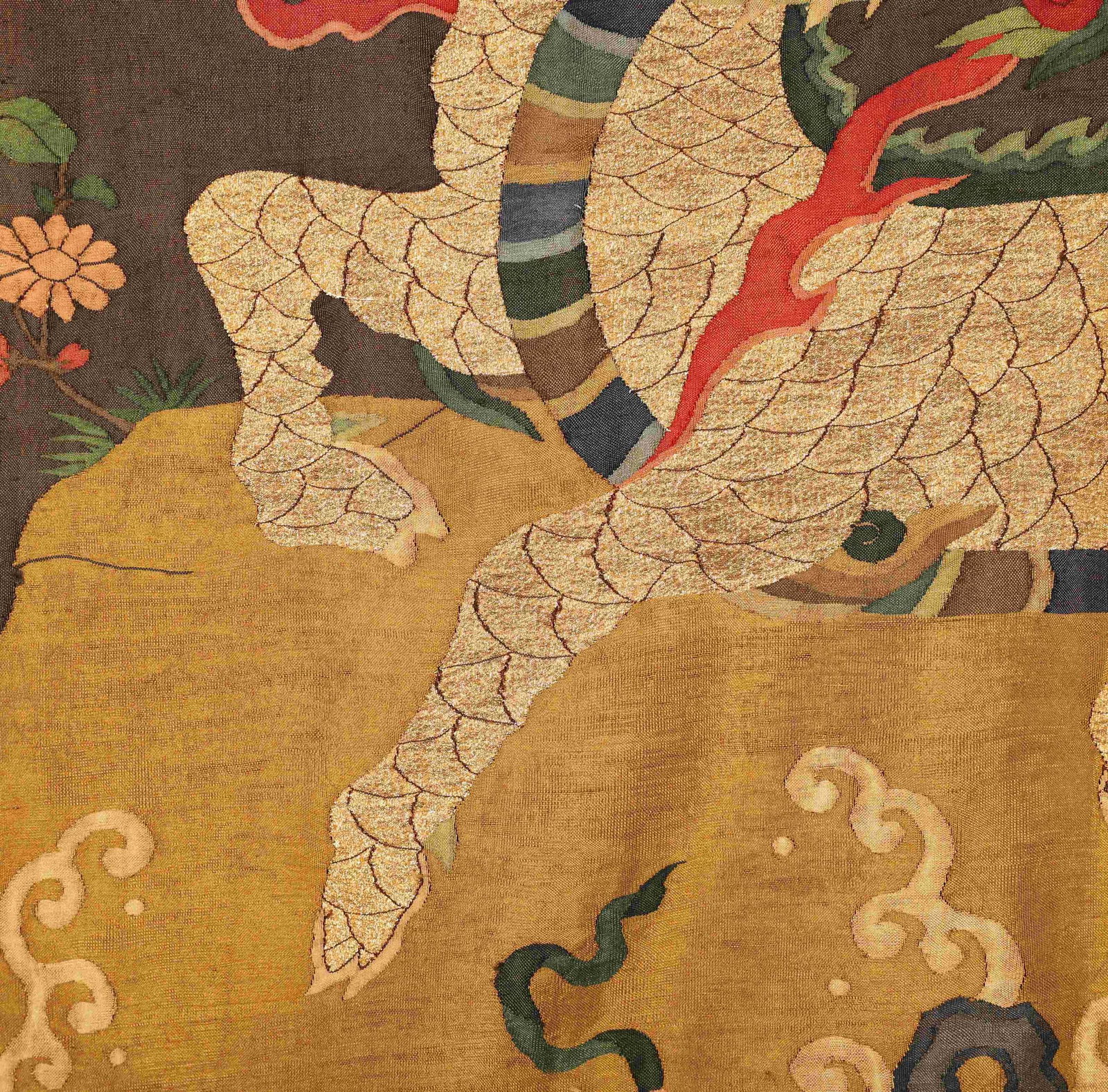 A KESI SILK PANEL WITH QILIN - 7