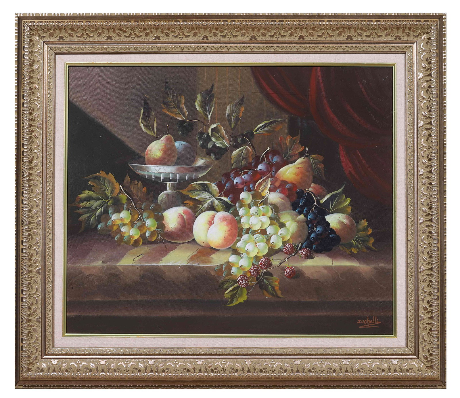 A STILL LIFE WITH FRUIT, OIL ON CANVAS (1 of 7)