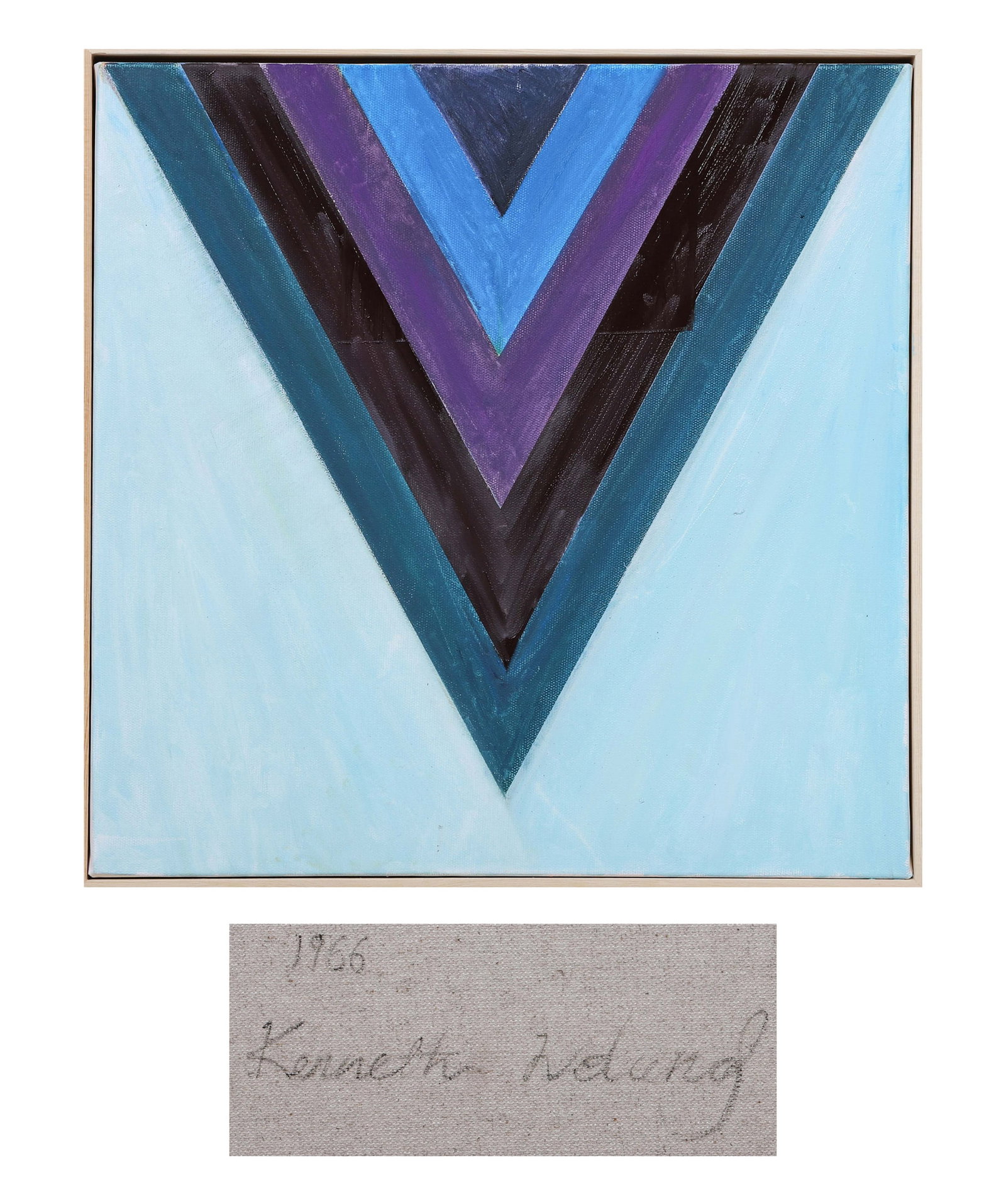 KENNETH NOLAND, ATTRIBUTED TO, OIL ON CANVAS (1 of 7)
