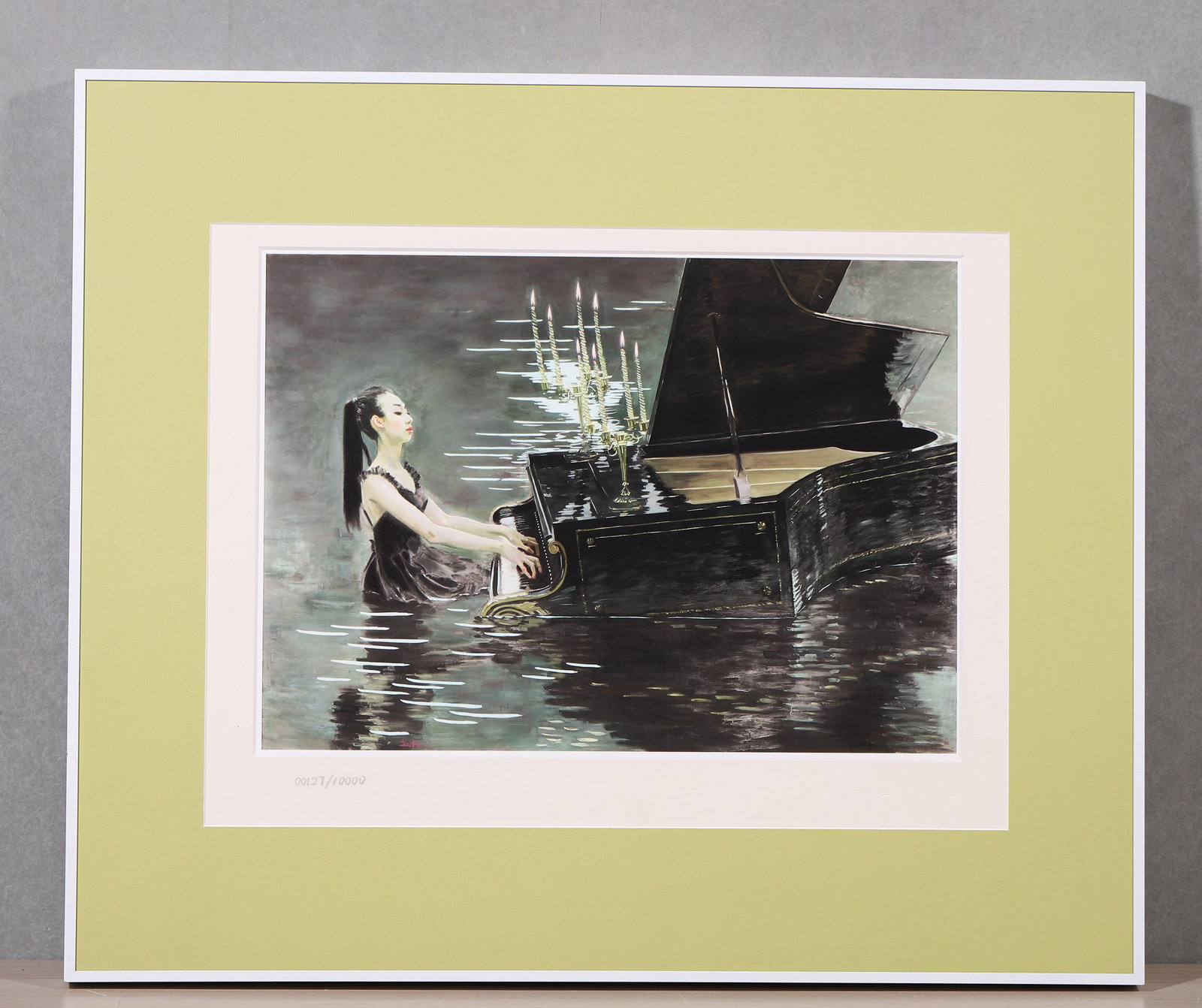 ZHAO BANDI, ATTRIBUTED TO, LIMITED EDITION PRINT ON PAPER: Attributed to Zhao Bandi. A limited-edition print on paper, numbered 00127/10000, bearing a signature in the name of Zhao Bandi, a red seal at lower left and a publisher's embossed seal at lower right