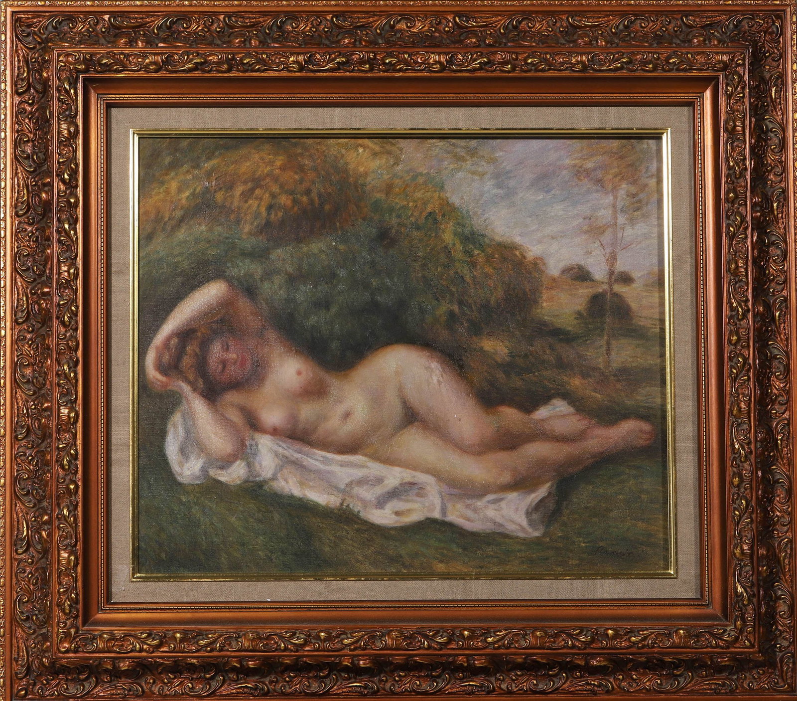 PIERRE-AUGUSTE RENOIR, ATTRIBUTED TO, OIL ON CANVAS (1 of 8)