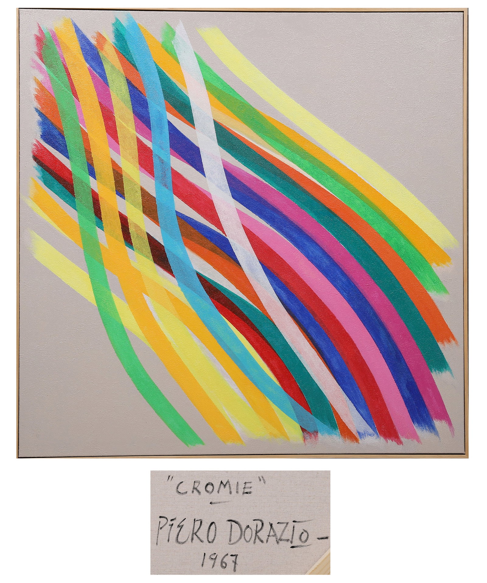PIERO DORAZIO, ATTRIBUTED TO, ABSTRACT COMPOSITION, OIL ON CANVAS (1 of 9)