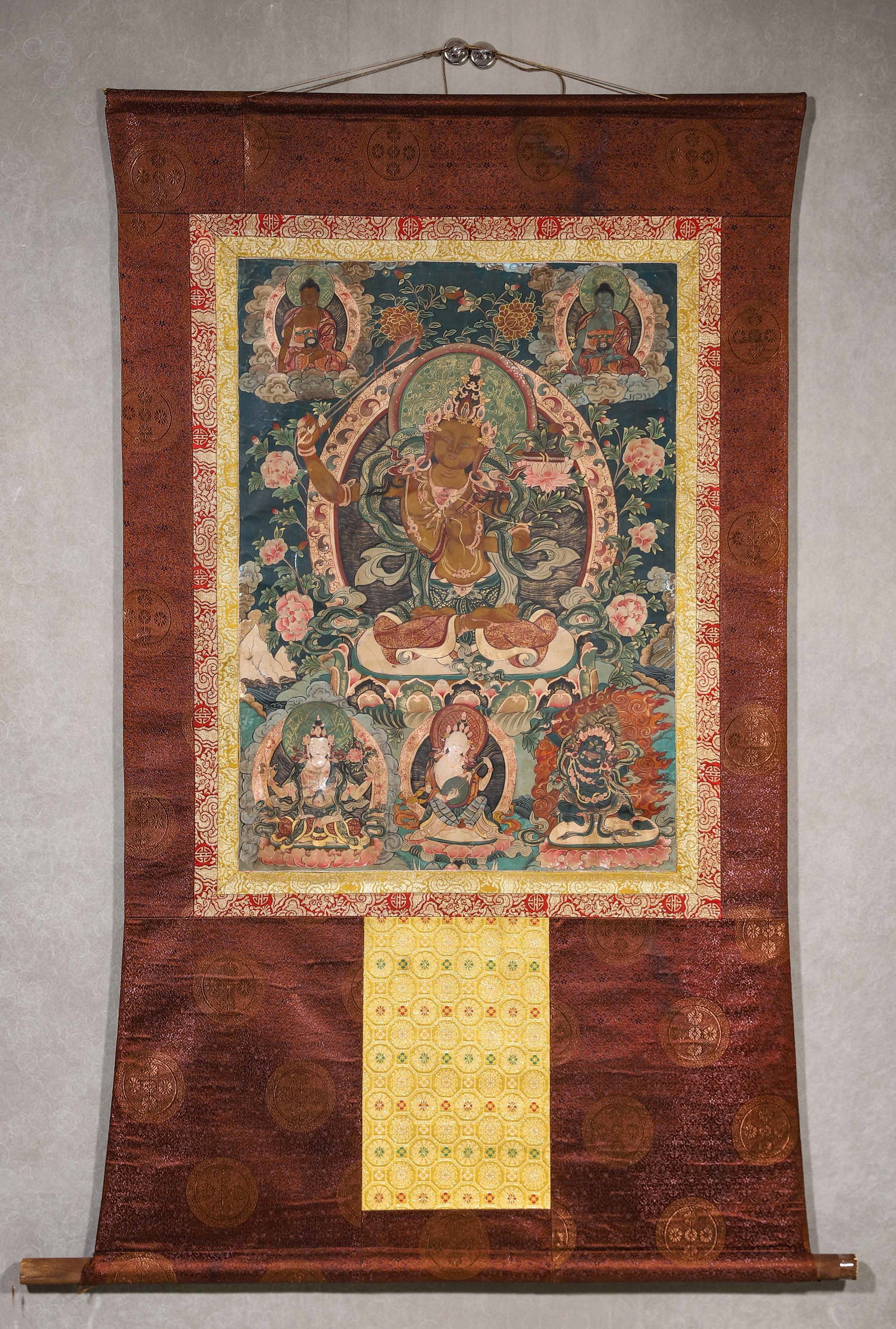 A THANGKA OF MANJUSHRI (1 of 10)