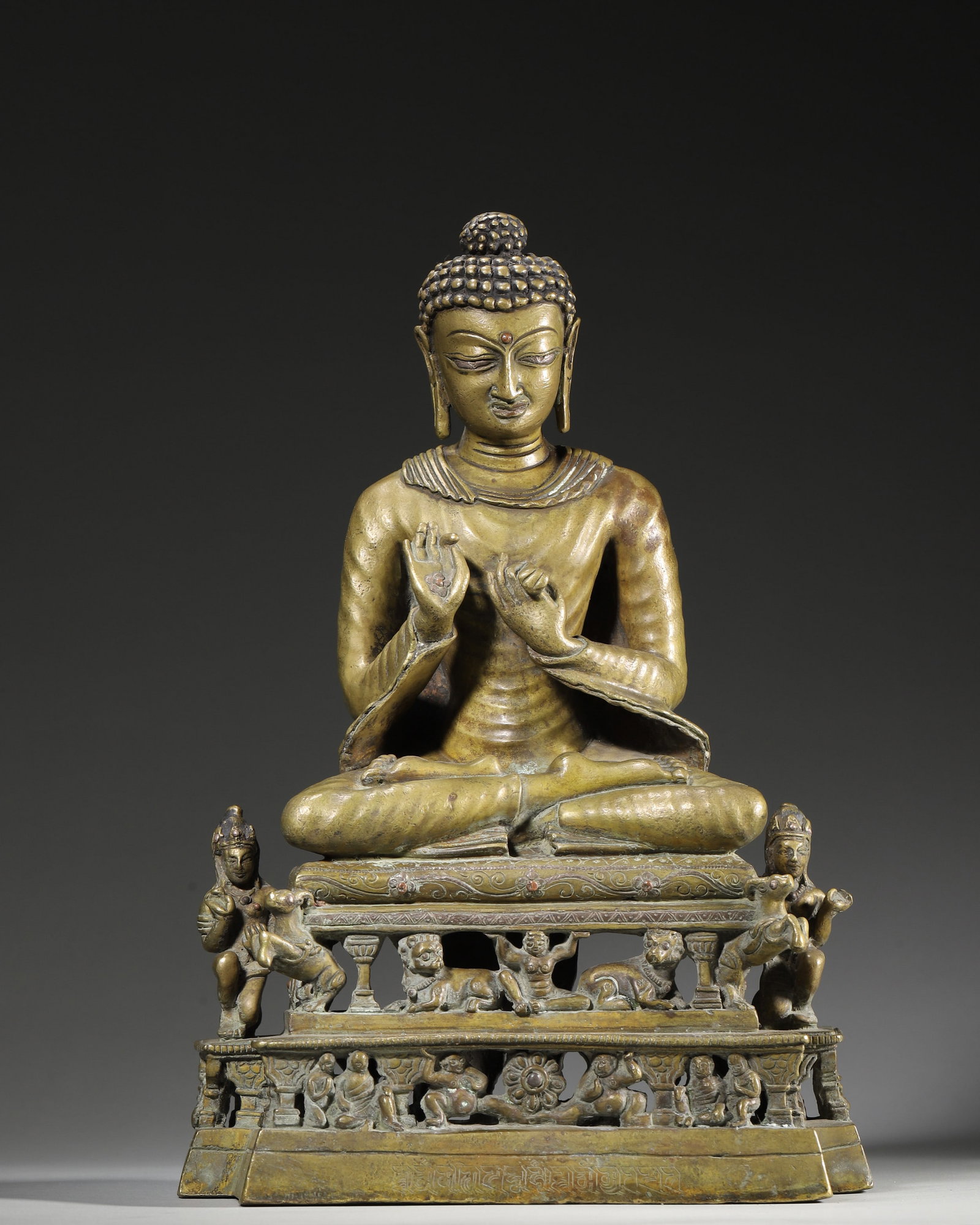A PALA-STYLE BRONZE FIGURE OF SHAKYAMUNI BUDDHA (1 of 11)