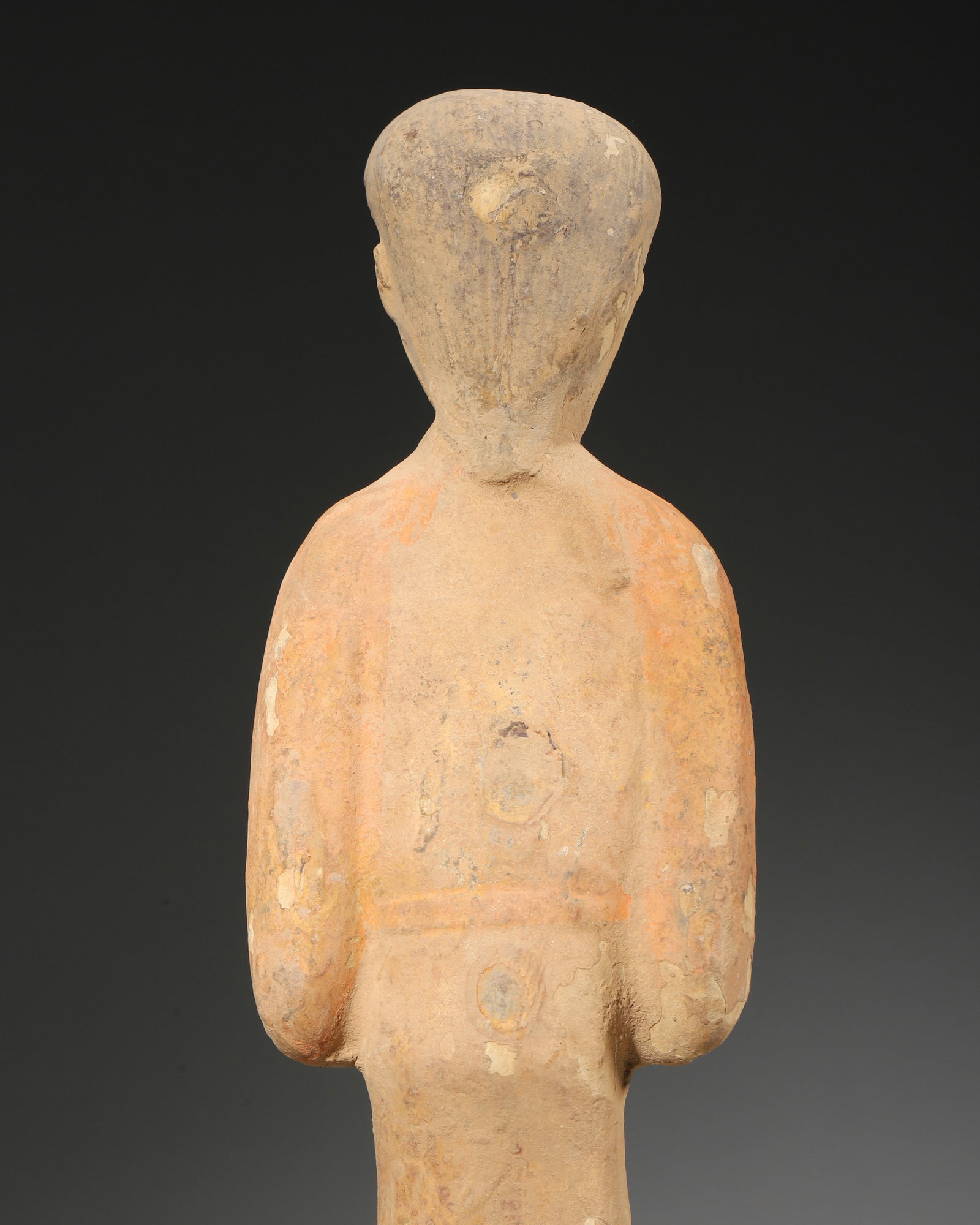 A POTTERY FIGURE - 6
