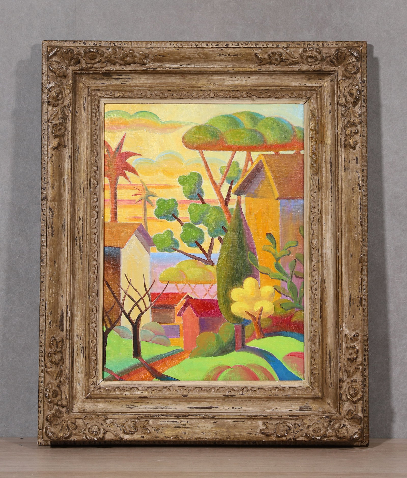 SALVATORE MANGIONE, ATTRIBUTED TO, OIL ON CANVAS: Attributed to Salvatore Mangione. Oil on canvas, framed. Dimensions: Image: 44 x 32 cm; Frame: 65 x 53 cm.