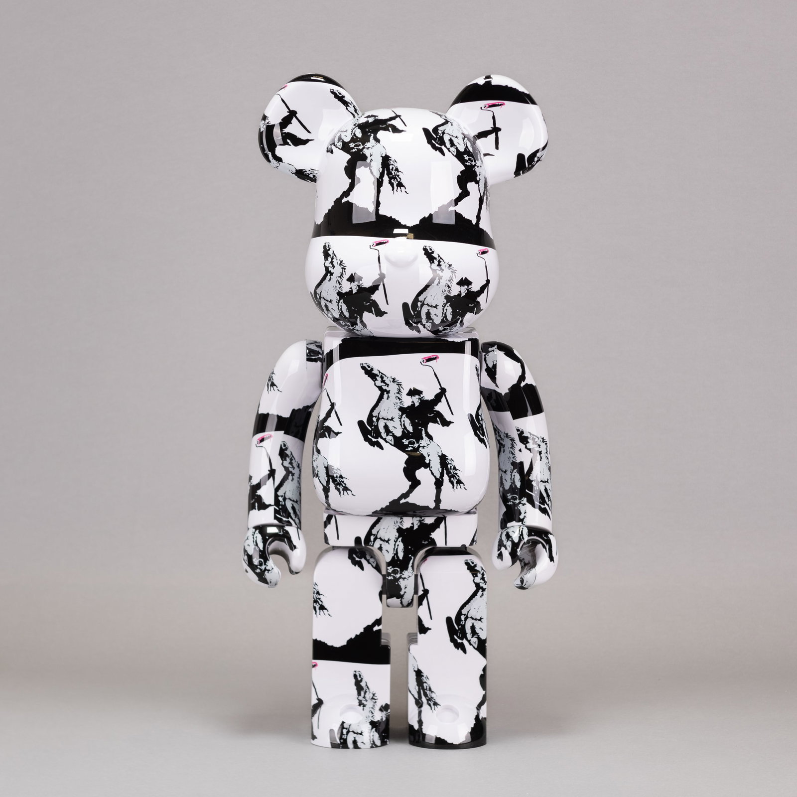 BE@RBRICK BRANDALISM BANKSY RIOT COP, BRANDALISM X MEDICOM TOY: Be@rbrick Brandalism Banksy Riot Cop, Brandalism x Medicom Toy. 28.74"h x 9.45"w x 13.39"l (73 x 24 x 34 cm)