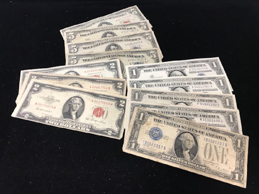 LOT U.S. CURRENCY INCLUDING 1 SERIES 1934 AND 2 SERIES (1 of 1)
