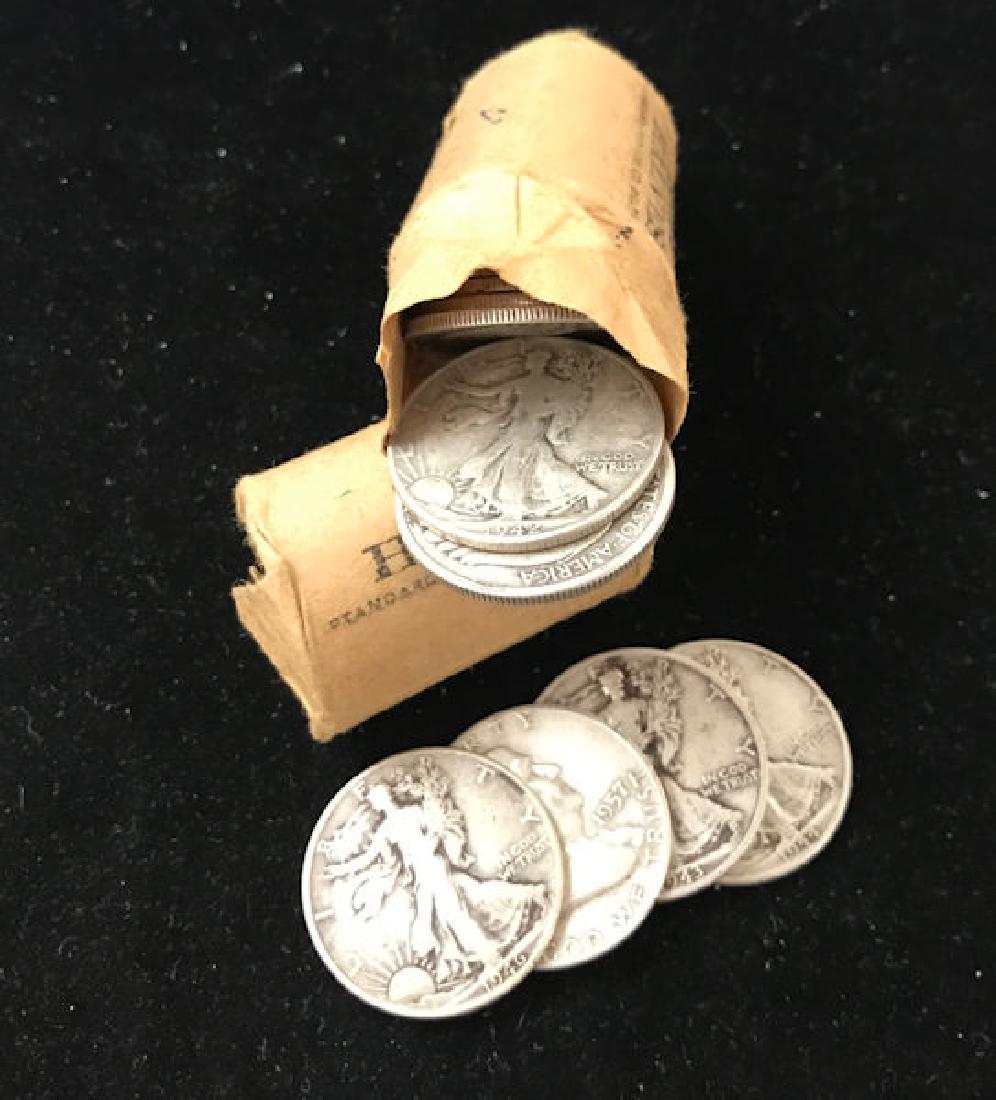 2 ROLLS U.S. SILVER HALF DOLLARS  *tax exempt* (1 of 1)