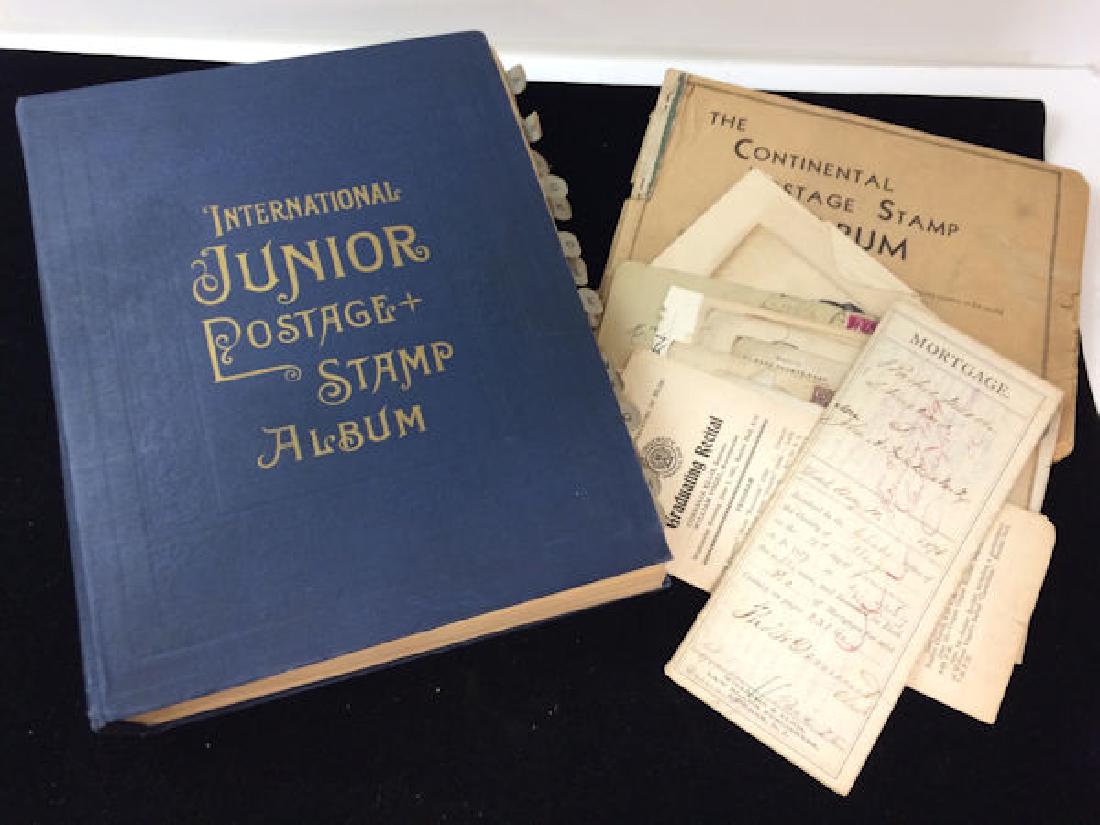 "INTERNATIONAL JUNIOR POSTAGE STAMP ALBUM" WITH FOREIGN (1 of 1)