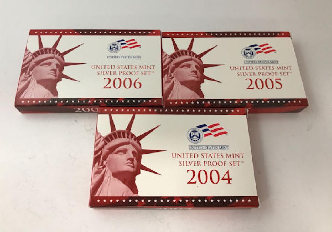 U.S. MINT SILVER PROOF SETS 2004-2006 (1 of 1)