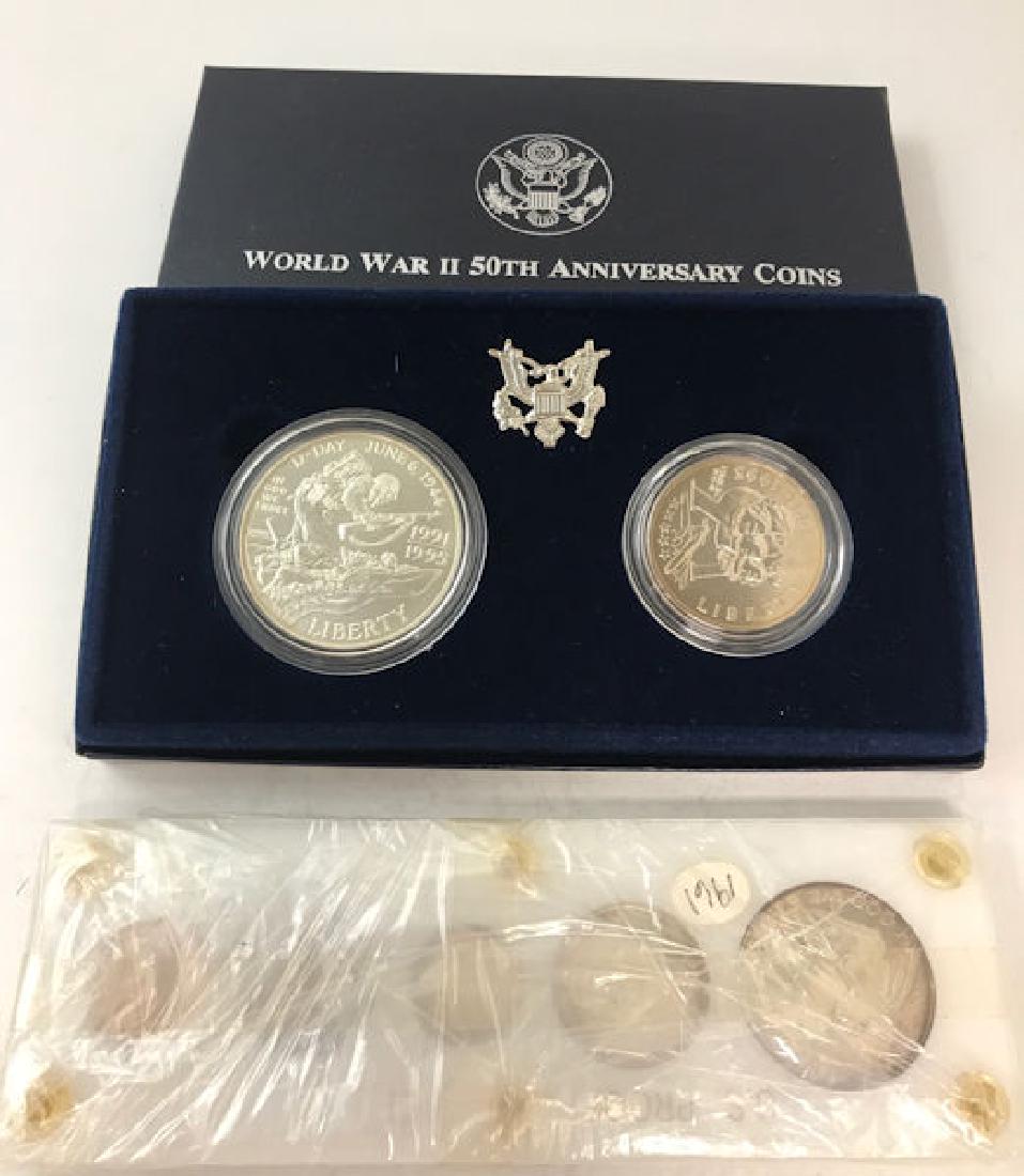 MIXED LOT INCLUDING WORLD WAR II 50TH ANNIVERSARY (1 of 1)
