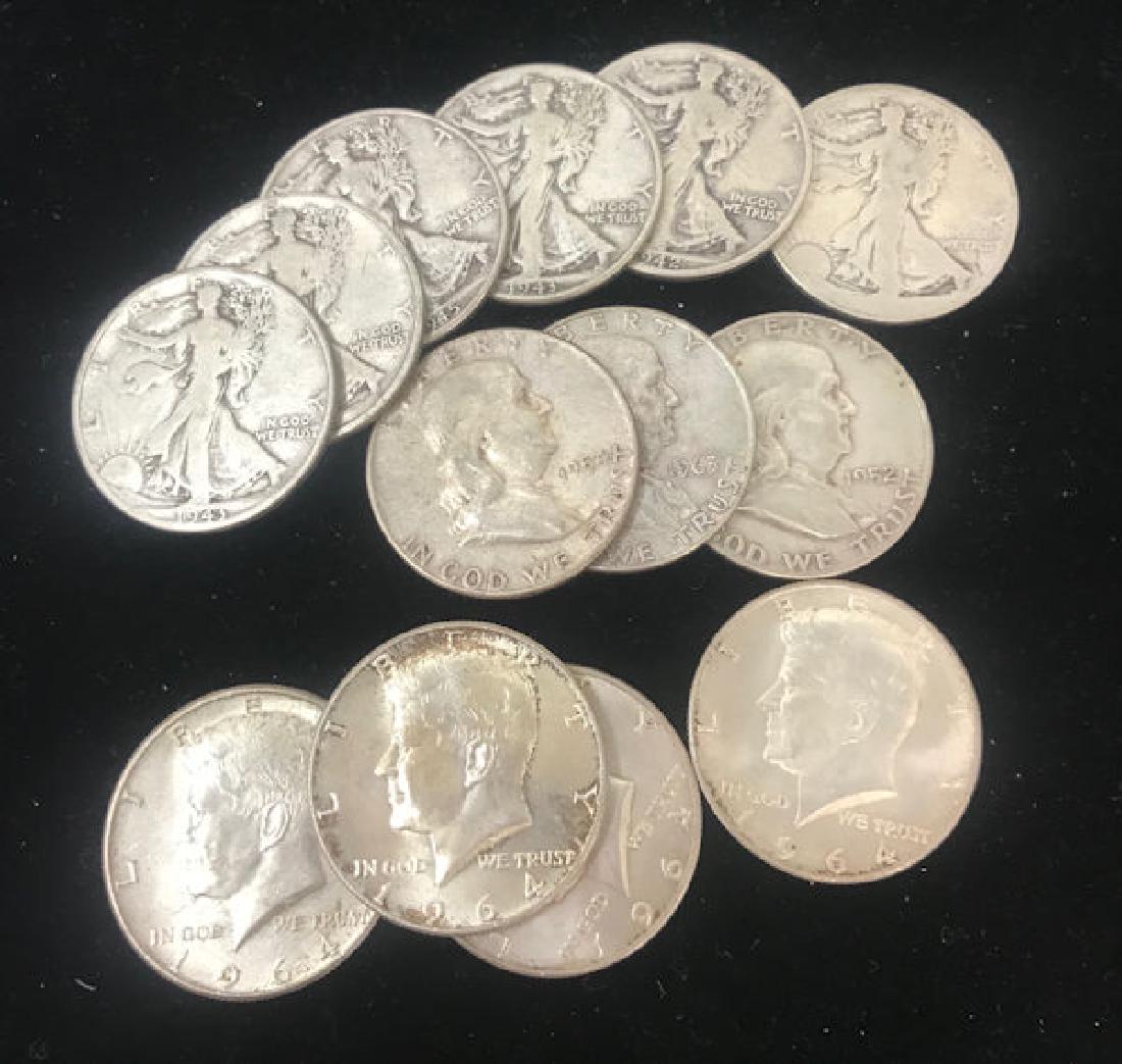 13 U.S. HALF DOLLARS INCLUDING 6 WALKING LIBERTY, 3 (1 of 1)
