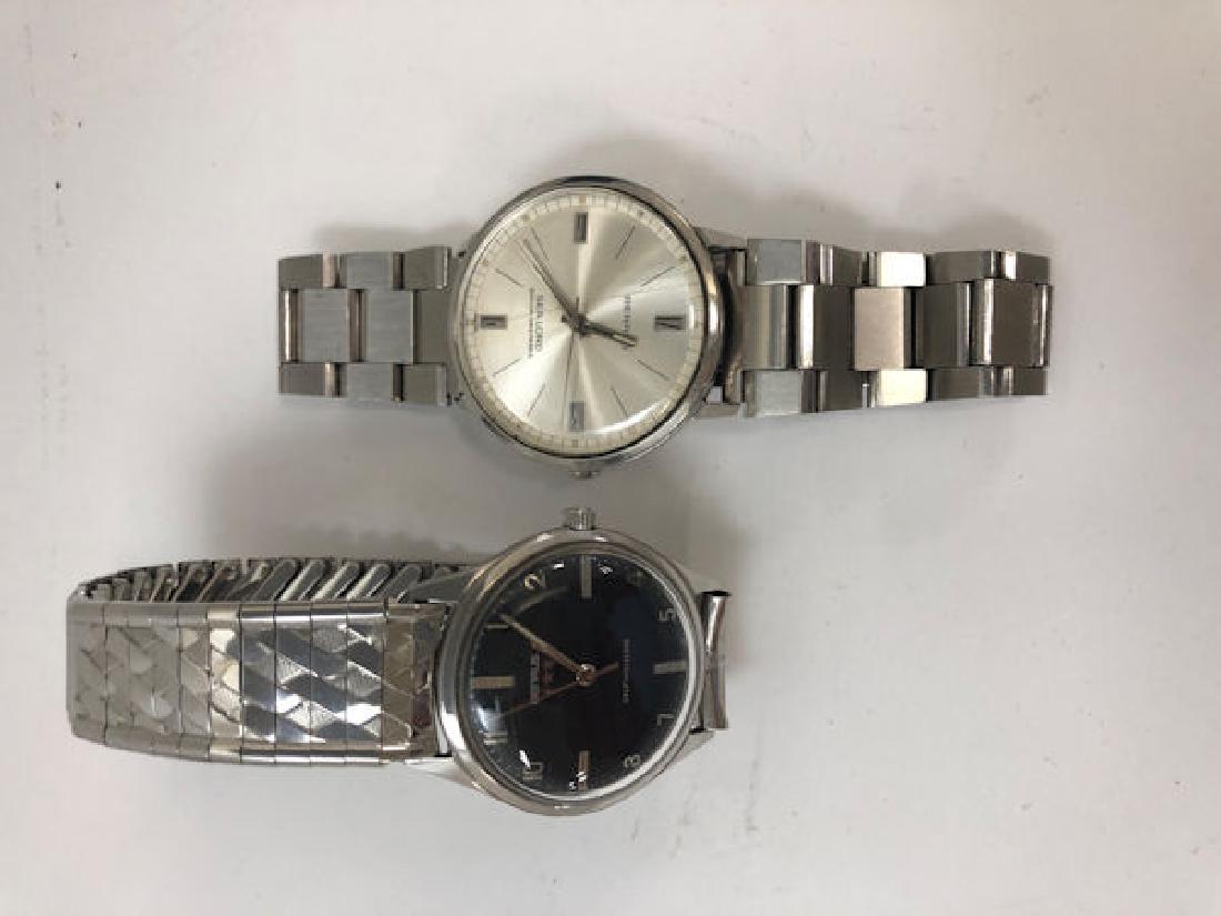 TWO WATCHES FROM BENRUS ~ SILVER TONE STRETCH BANDS (1 of 2)