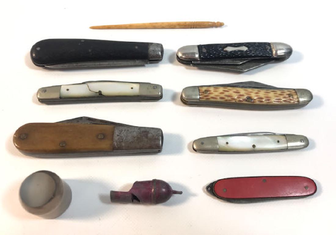 FOLDING KNIFE LOT ~ TWO FOLDING KNIVES FROM ULSTER W/ (1 of 6)