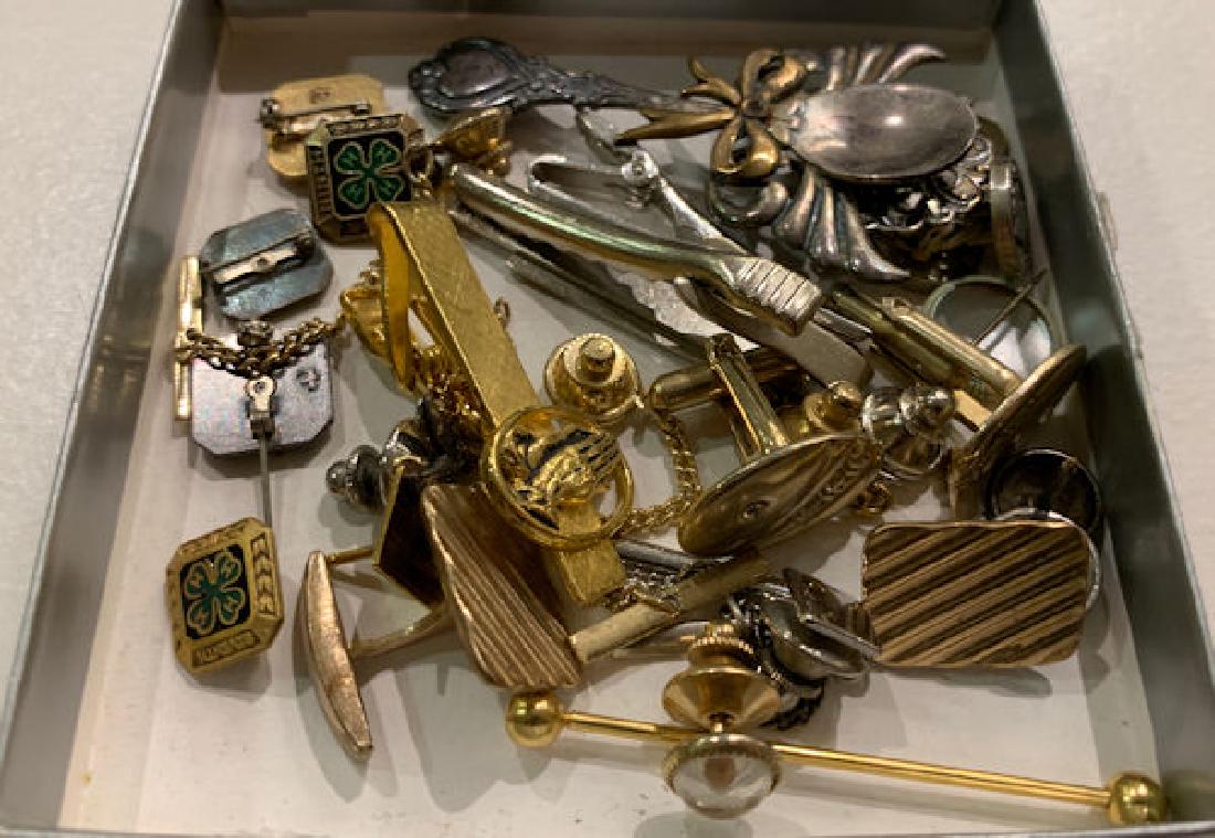 PINS, TIE BARS, AND CUFFLINKS ~ THREE TIE BARS (ONE (1 of 14)